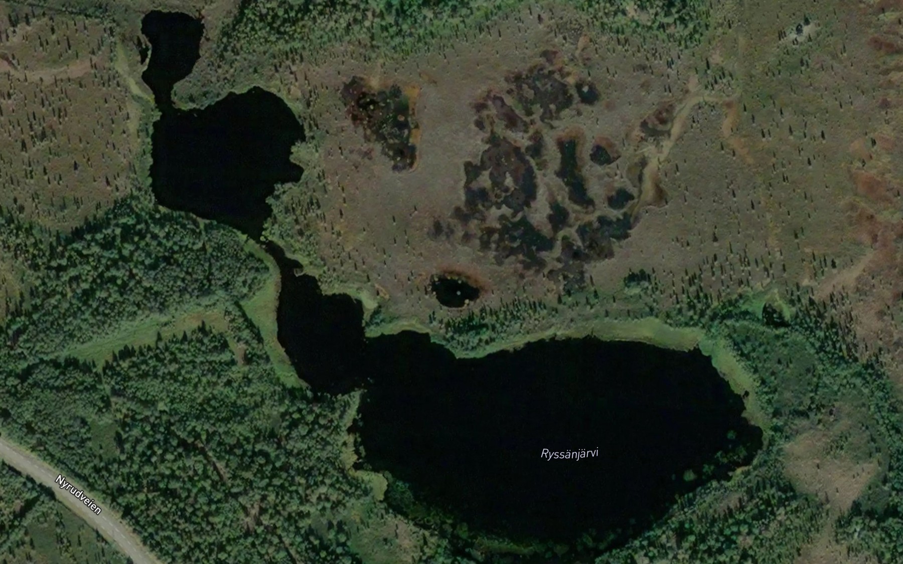 Satellite map of the Skoltevatnet