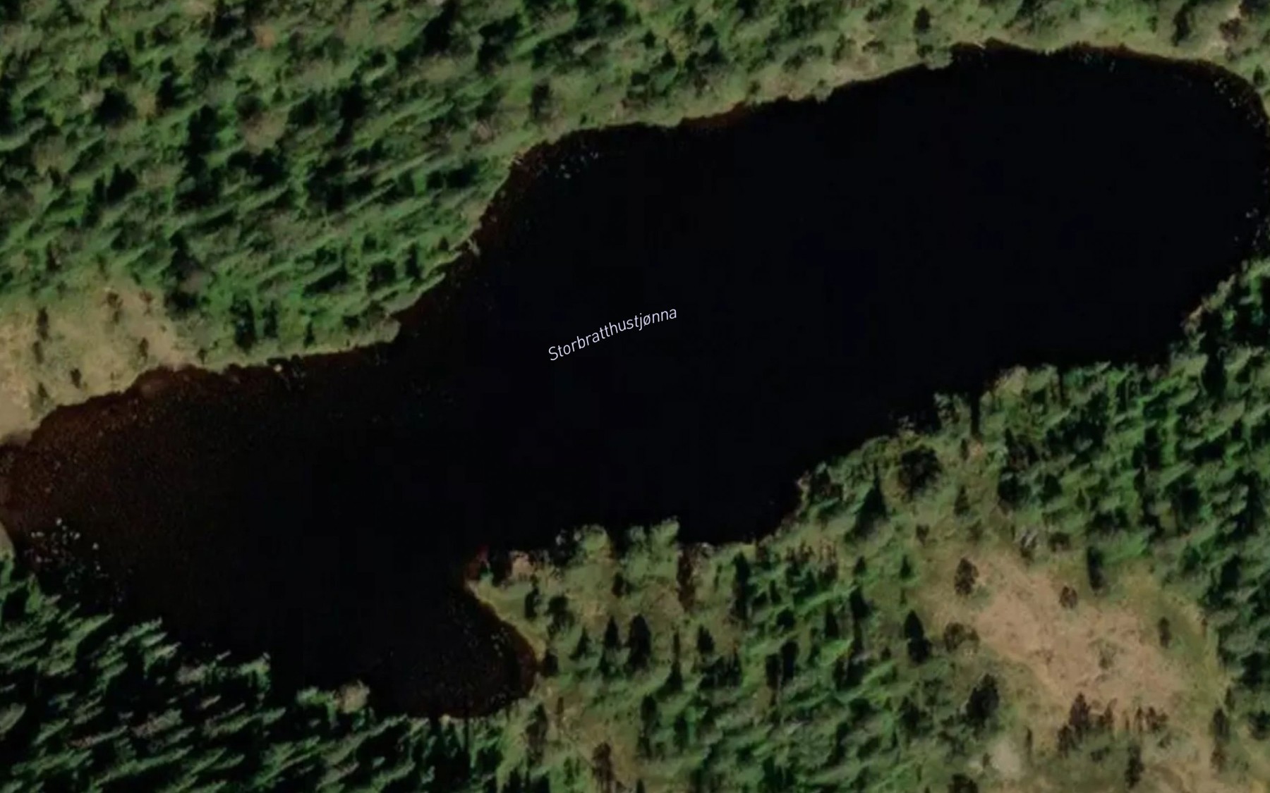 Satellite map of the Store Bratthustjonna