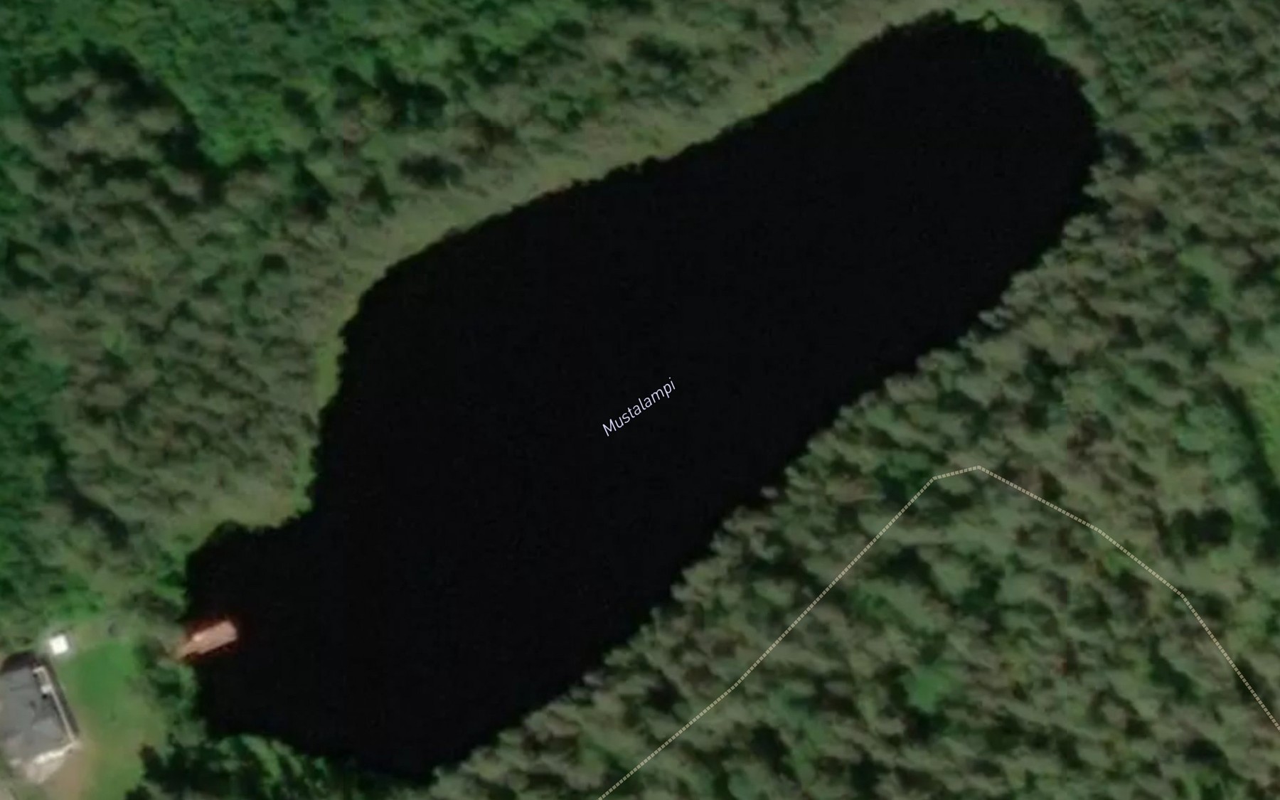 Satellite map of the Mustalampi