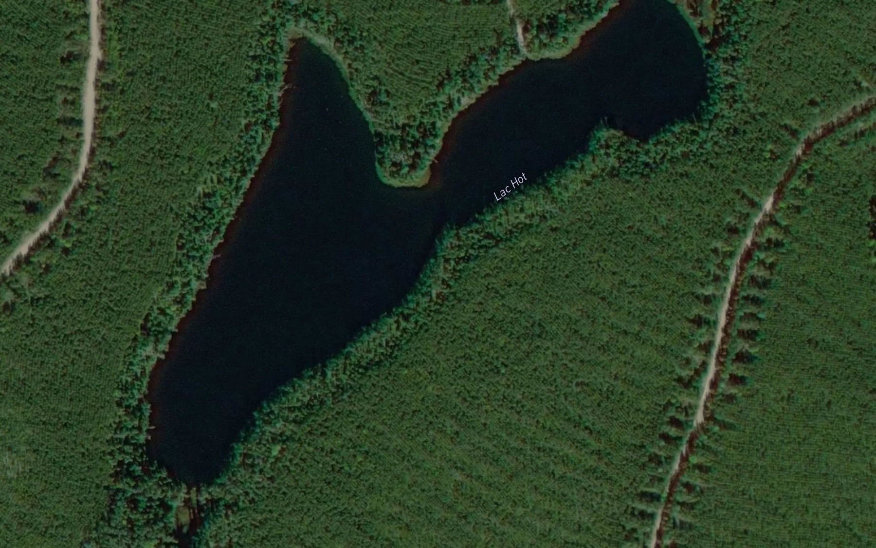 Satellite map of the Lac Hot