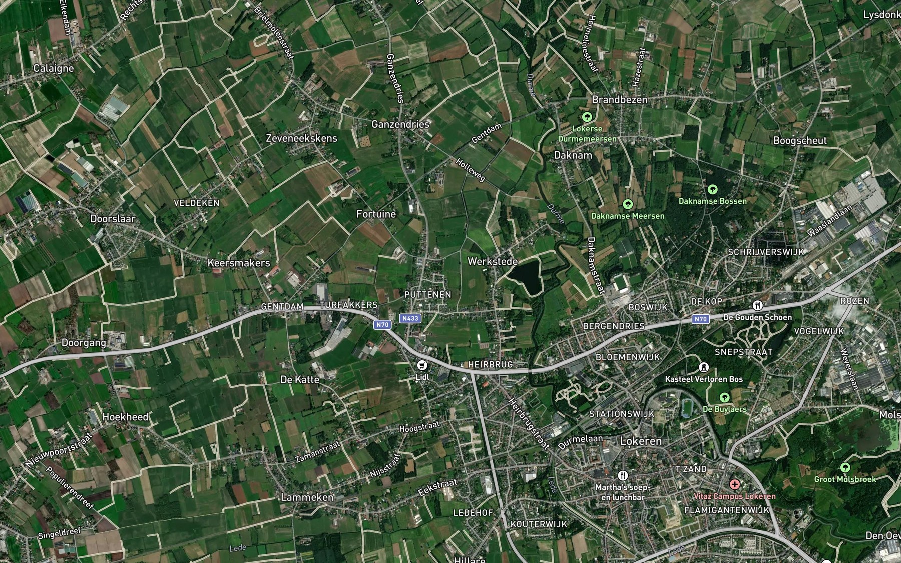 Satellite map of the Nieuwebeek