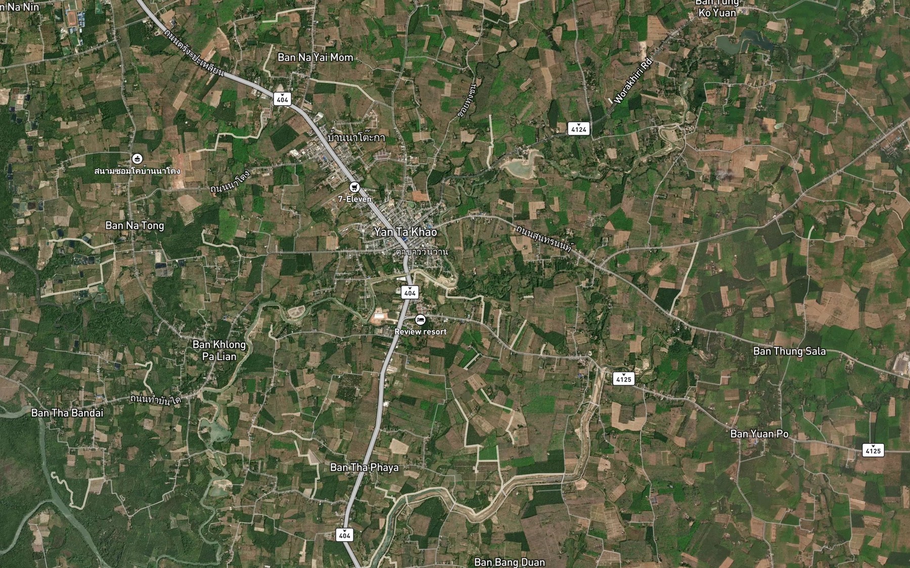 Satellite map of the Khlong Lam Chan