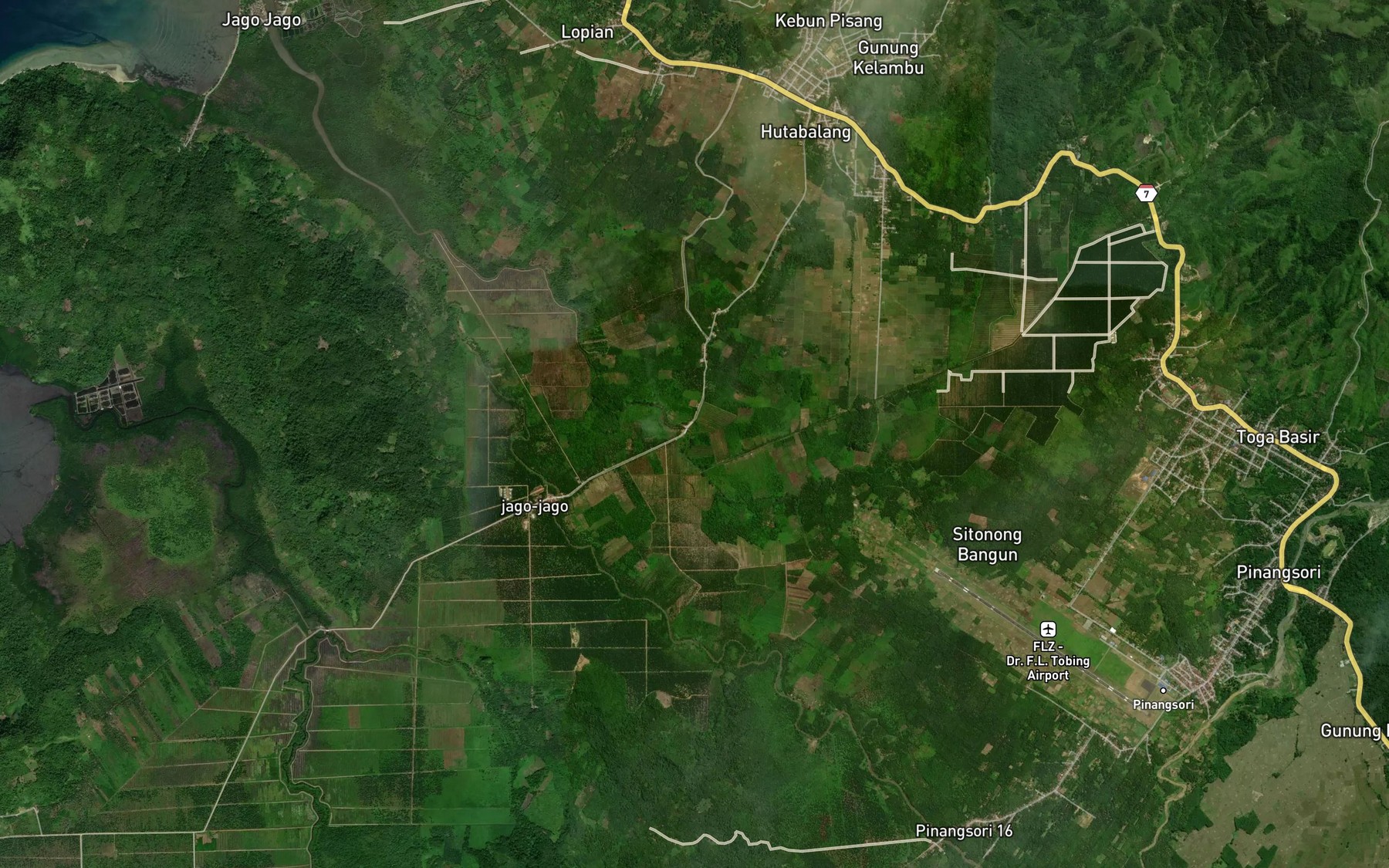 Satellite map of the Aek Parmaldoan