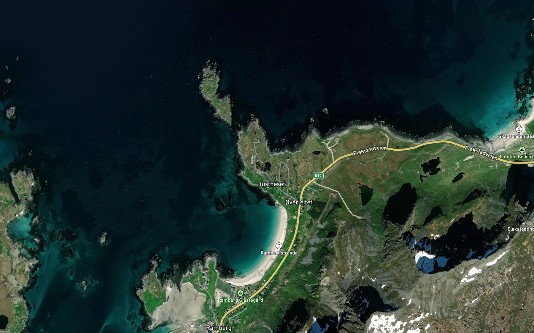 Satellite map of the Lomtjonna