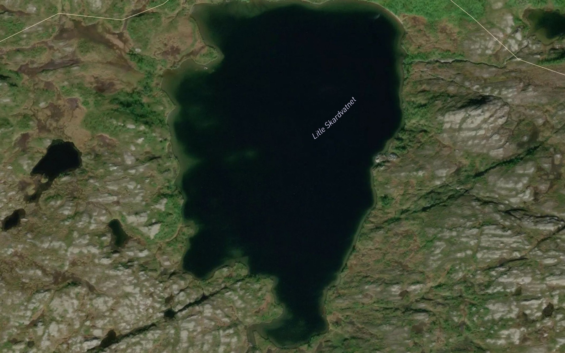 Satellite map of the Skardvatnet,l