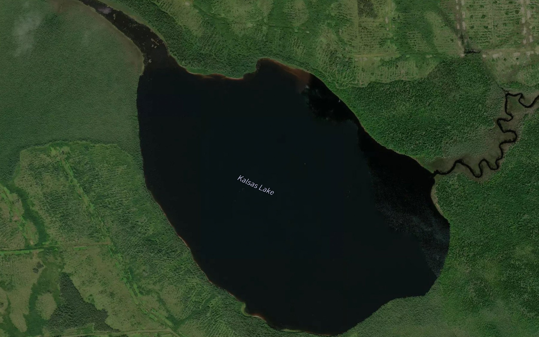 Satellite map of the Kalsas Lake