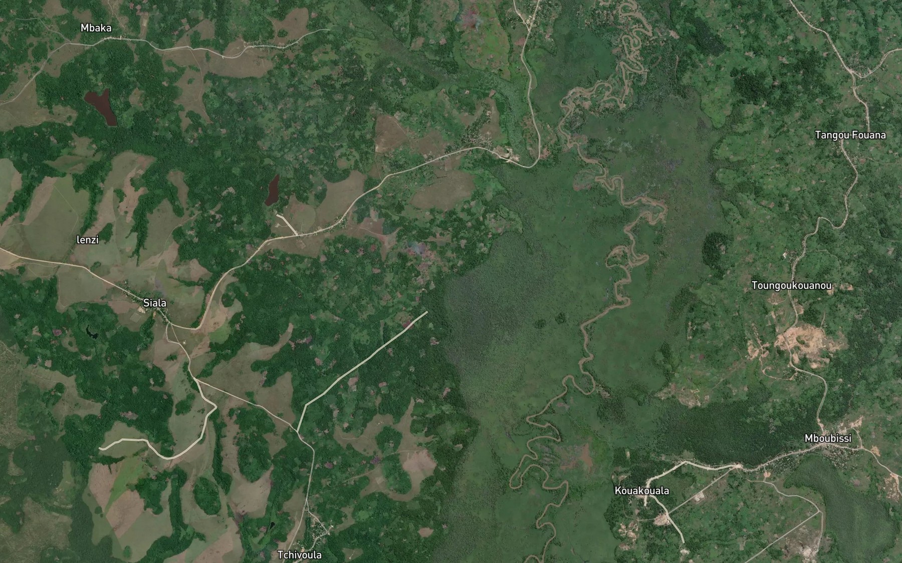 Satellite map of the Poundji