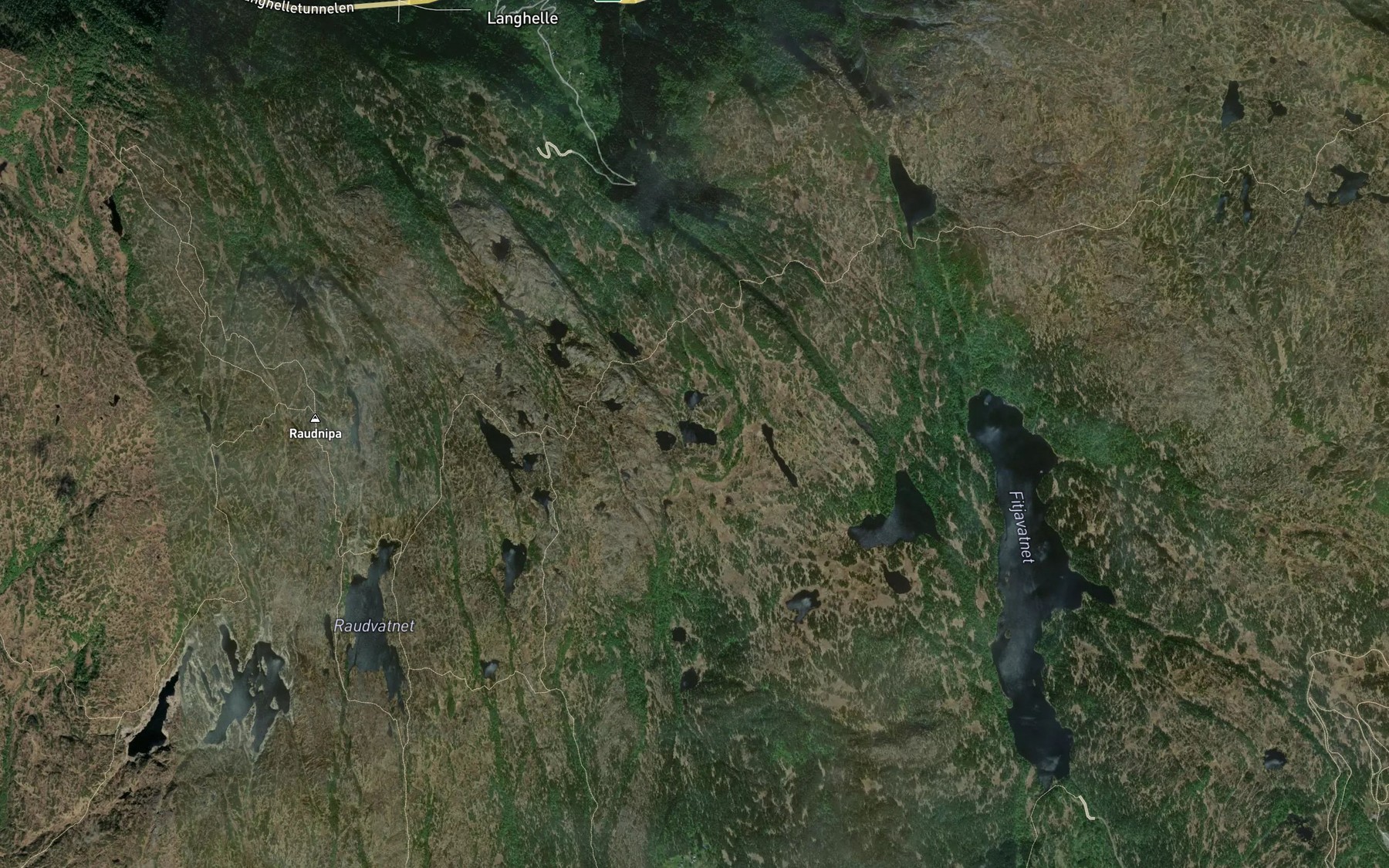 Satellite map of the Bjorkerindtjorni