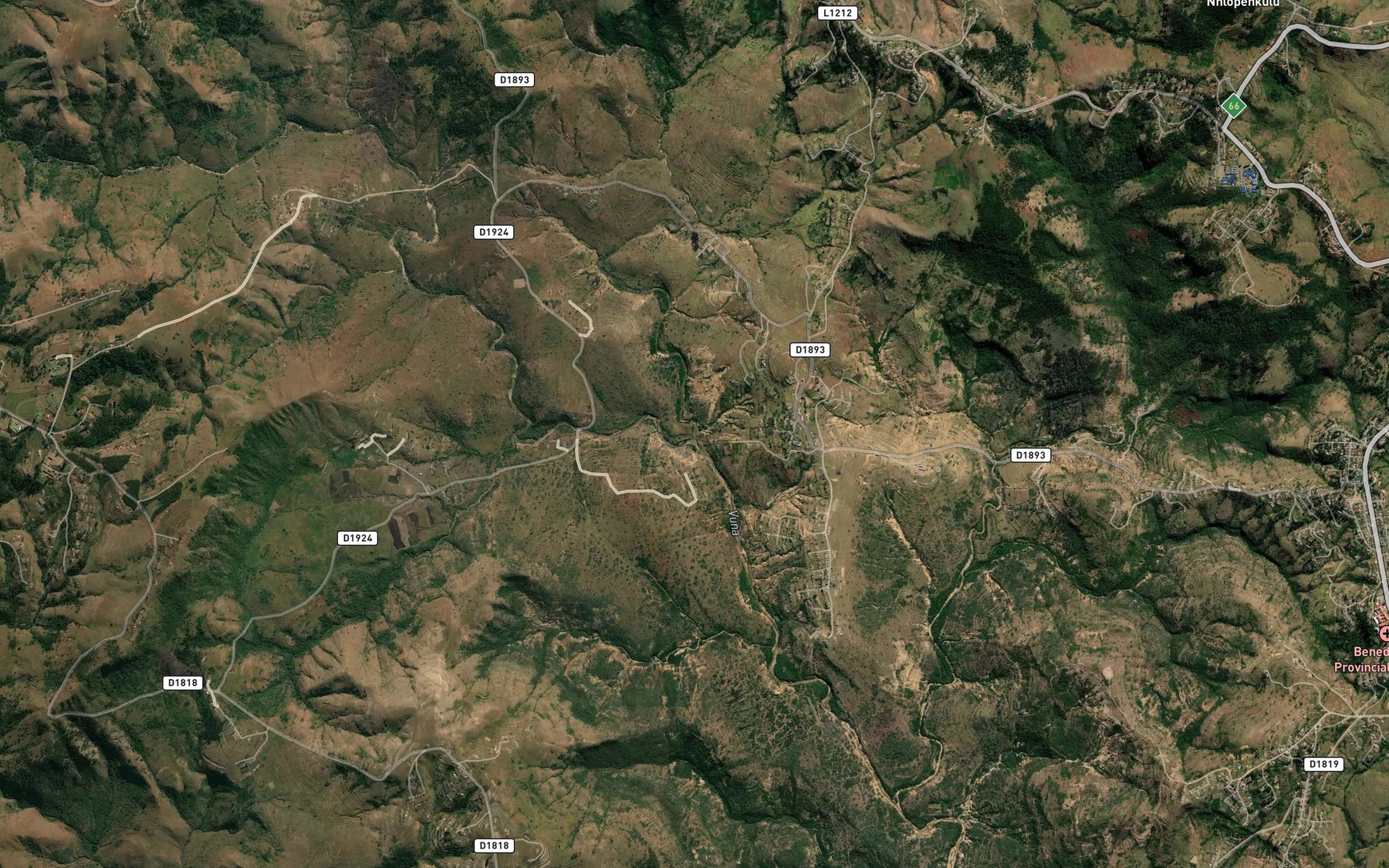 Satellite map of the Qanga