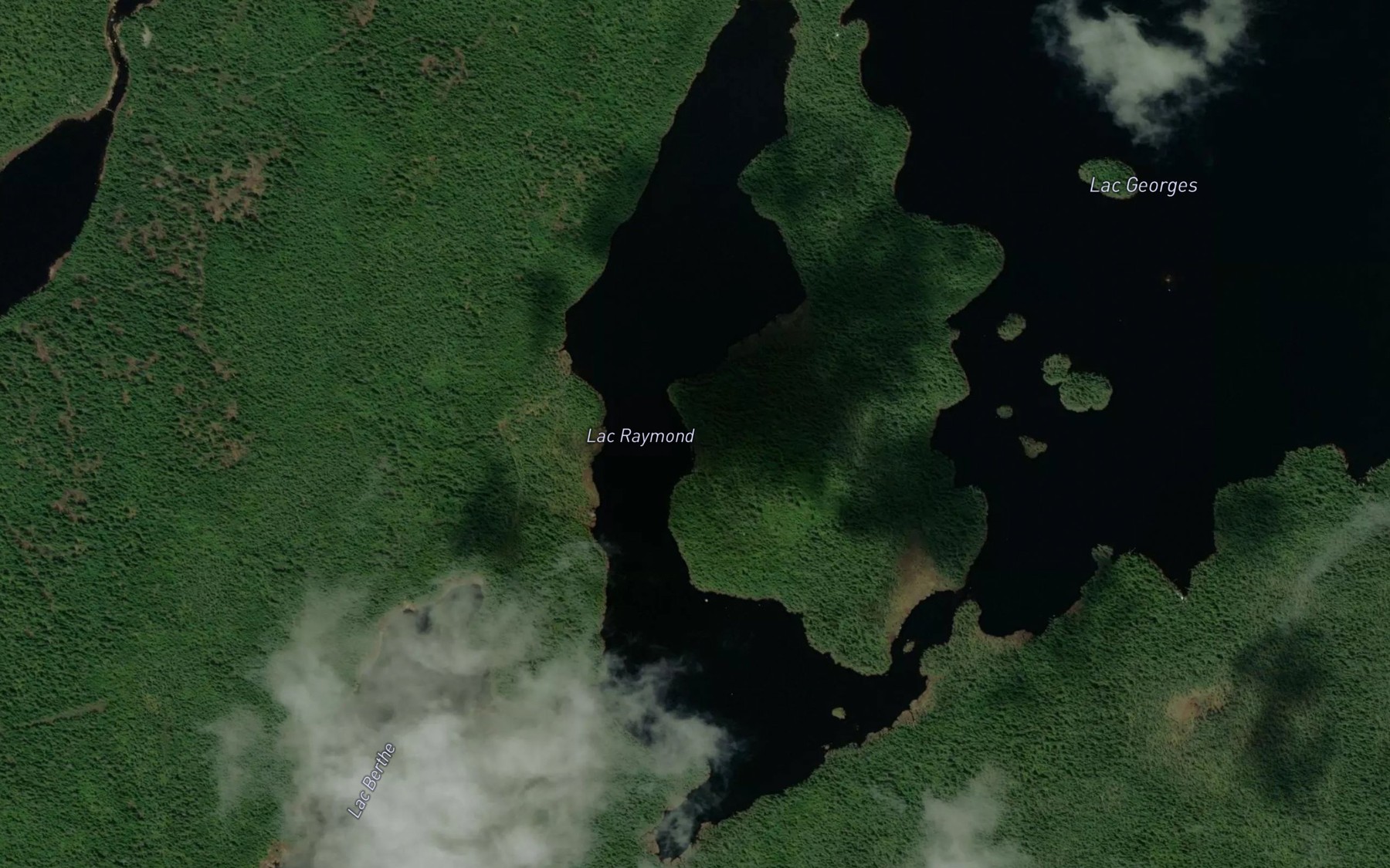 Satellite map of the Lac Raymond