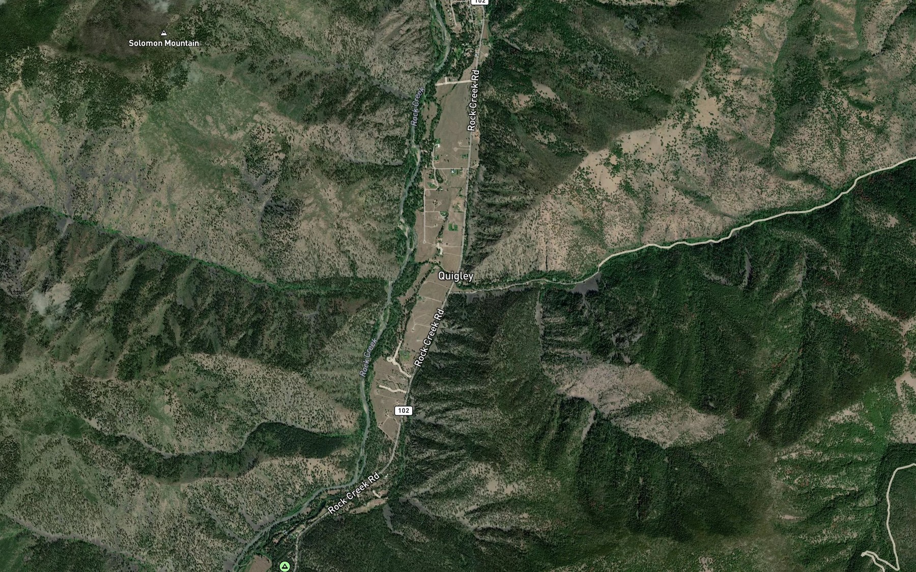 Satellite map of the Brewster Creek