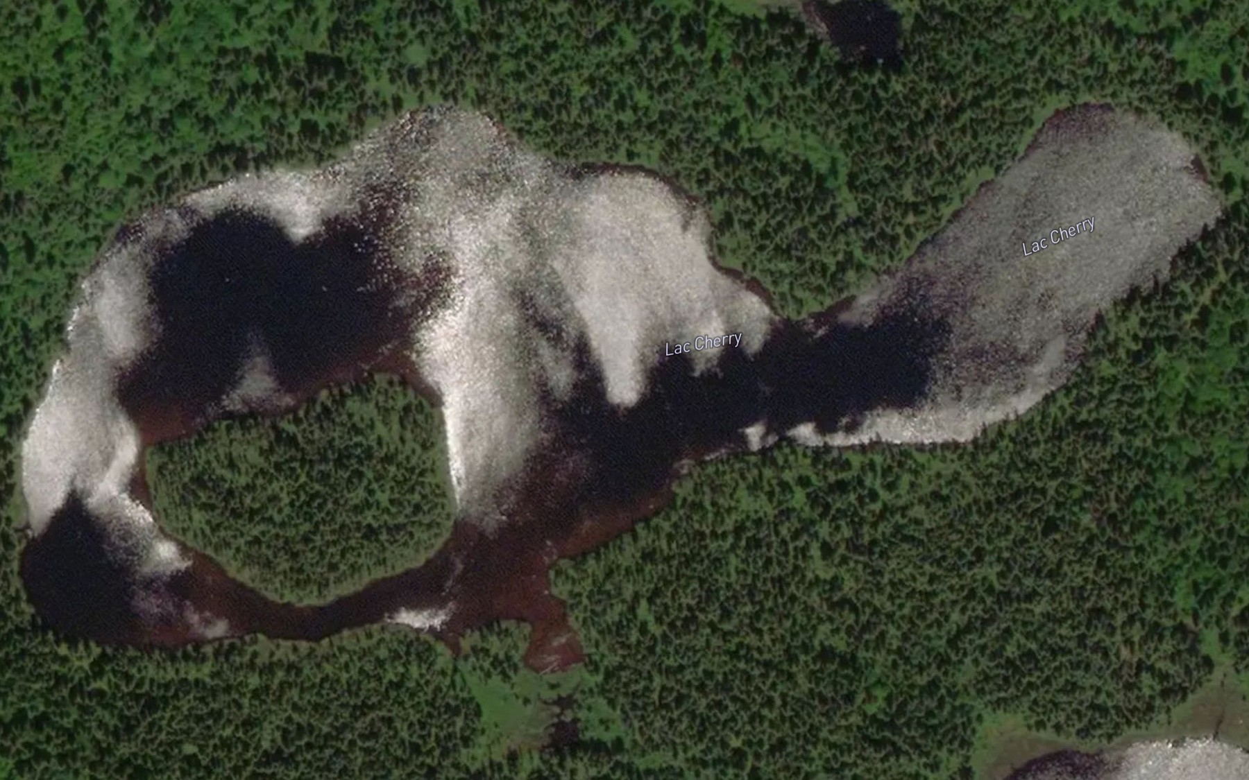 Satellite map of the Lac Cherry