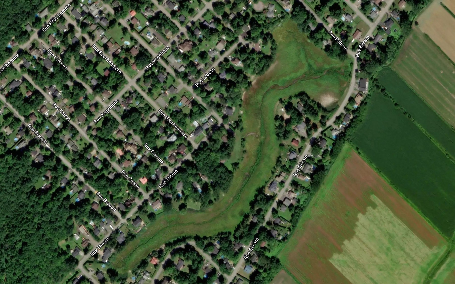Satellite map of the Lac Beram