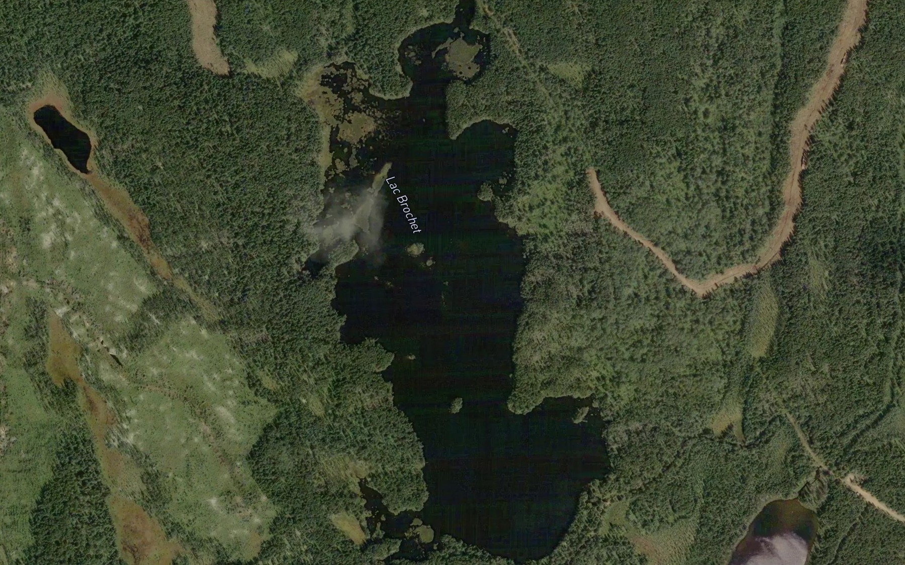 Satellite map of the Lac Brochet