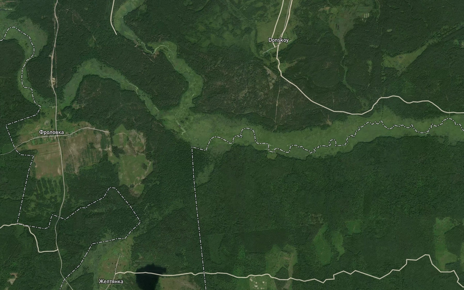 Satellite map of the Ressetichka