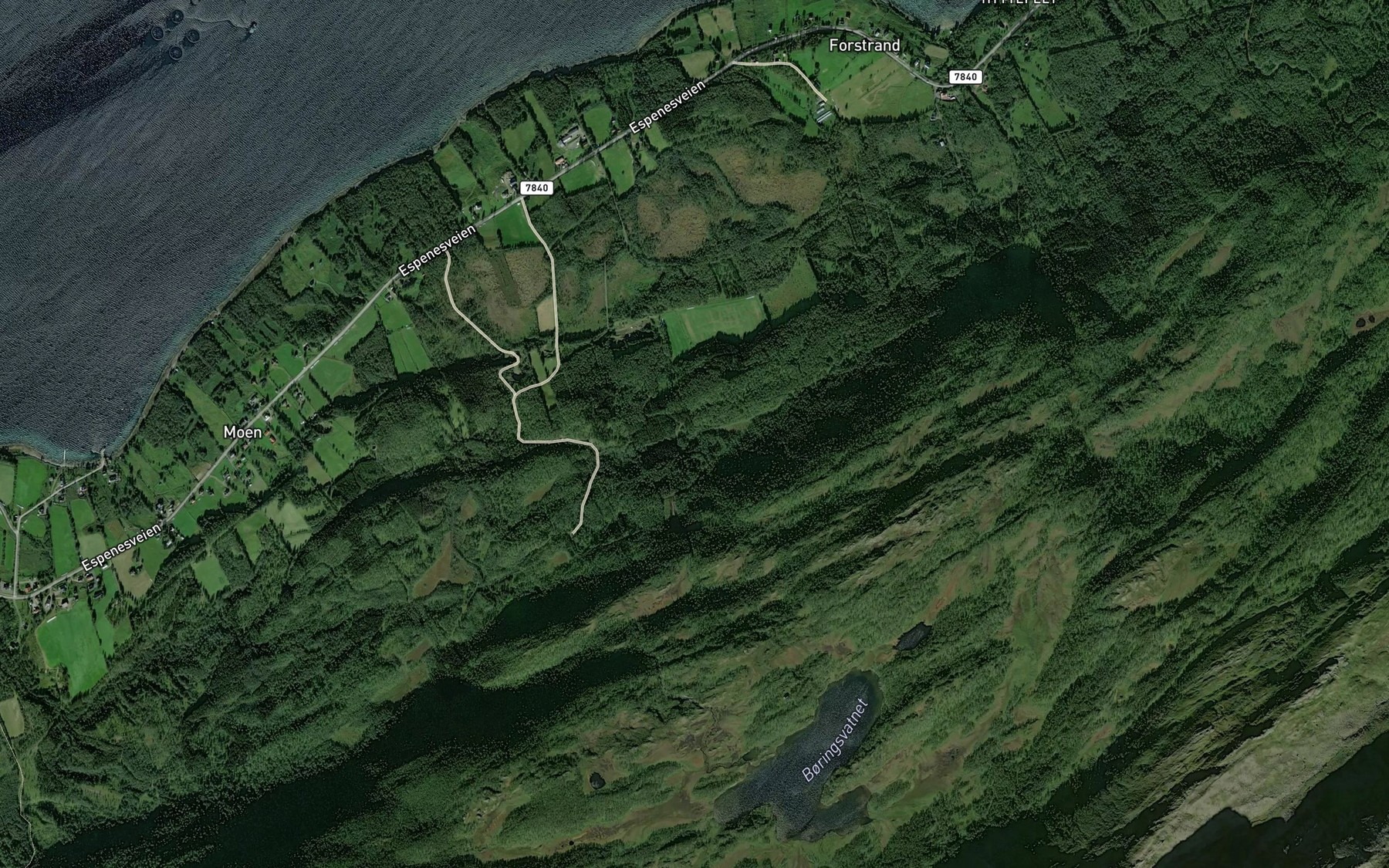 Satellite map of the Ramfloyelva
