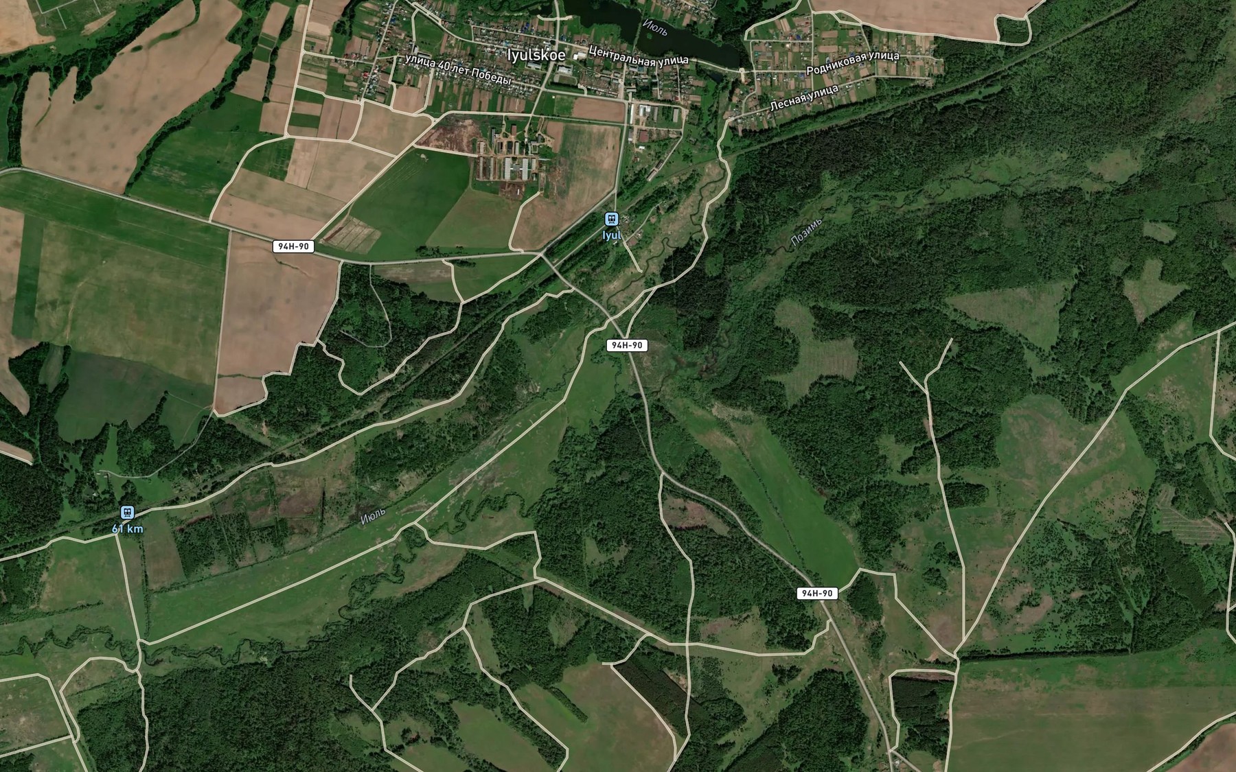 Satellite map of the Iyul'