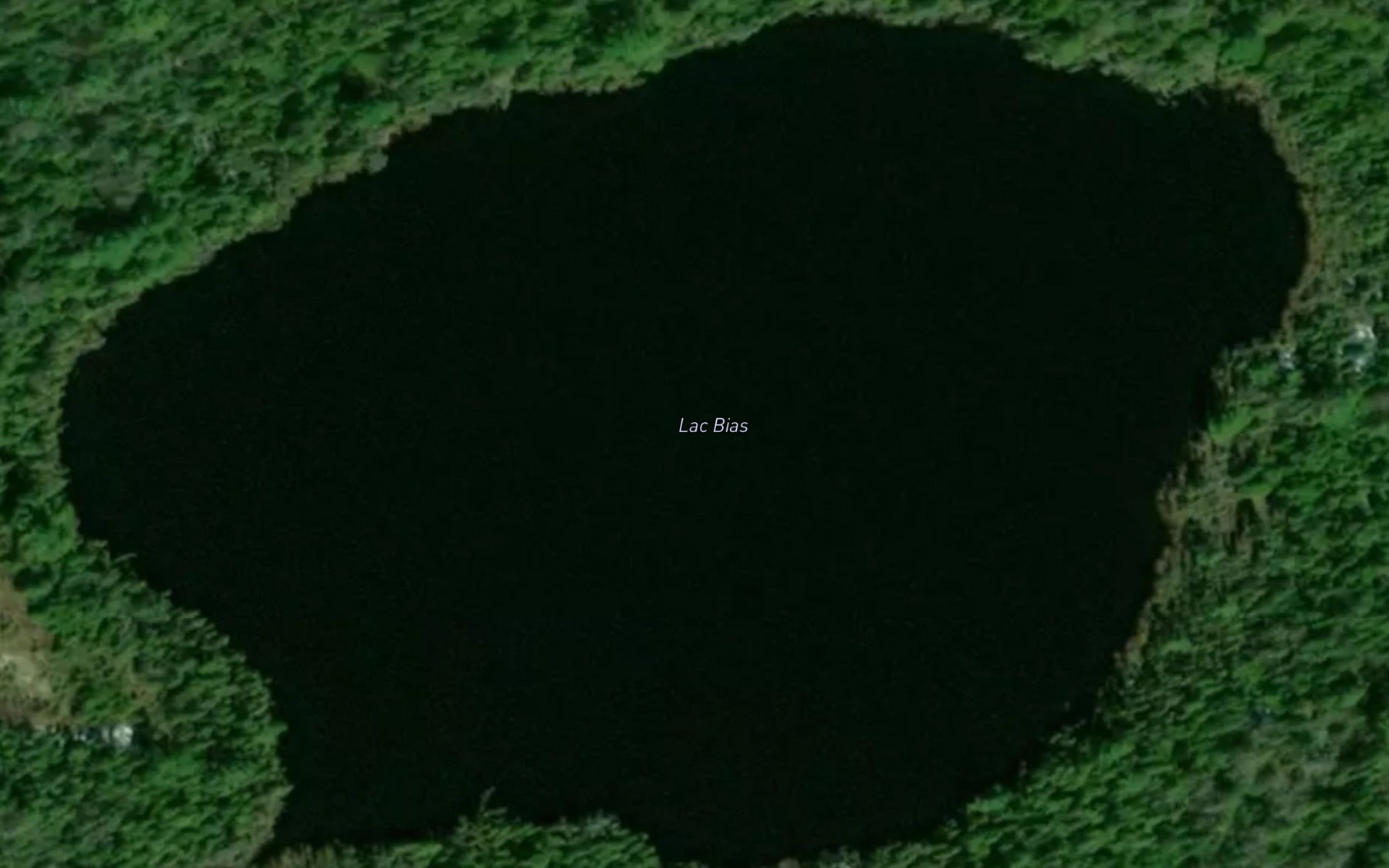 Satellite map of the Lac Bias