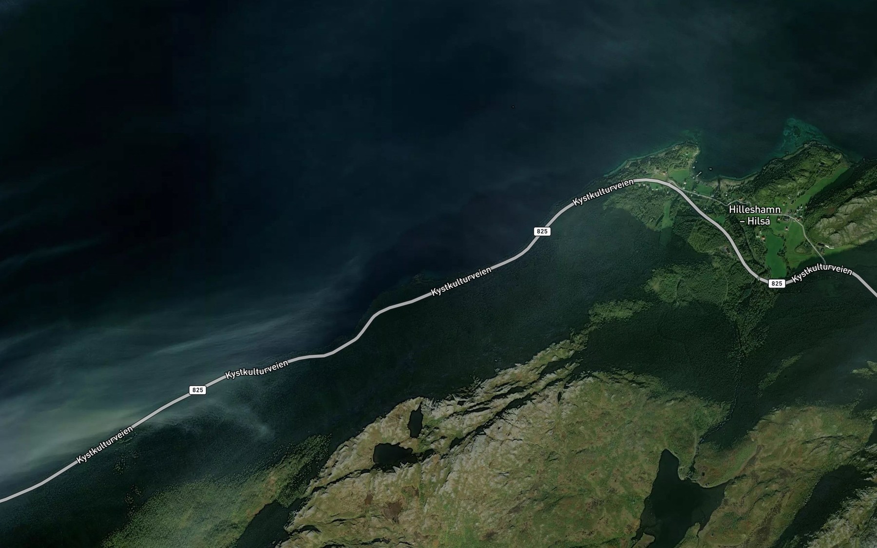 Satellite map of the Skjervika