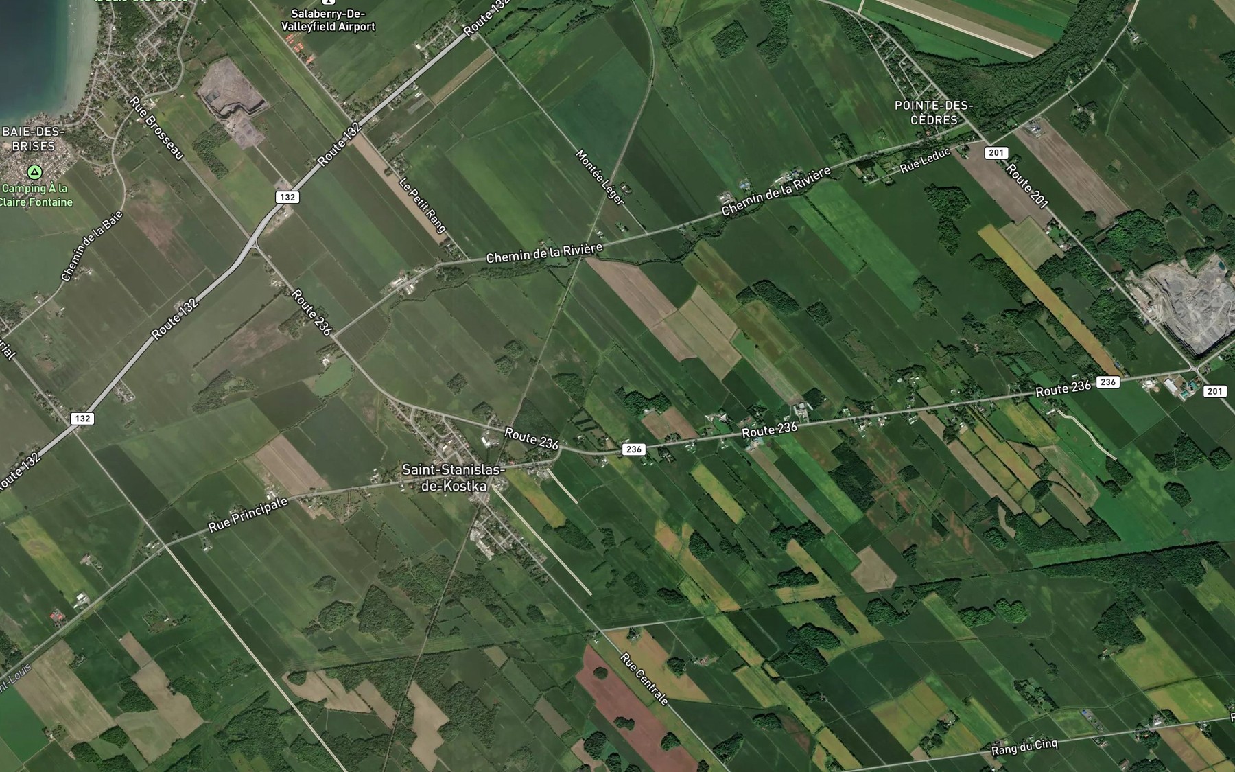 Satellite map of the Ruisseau Billette