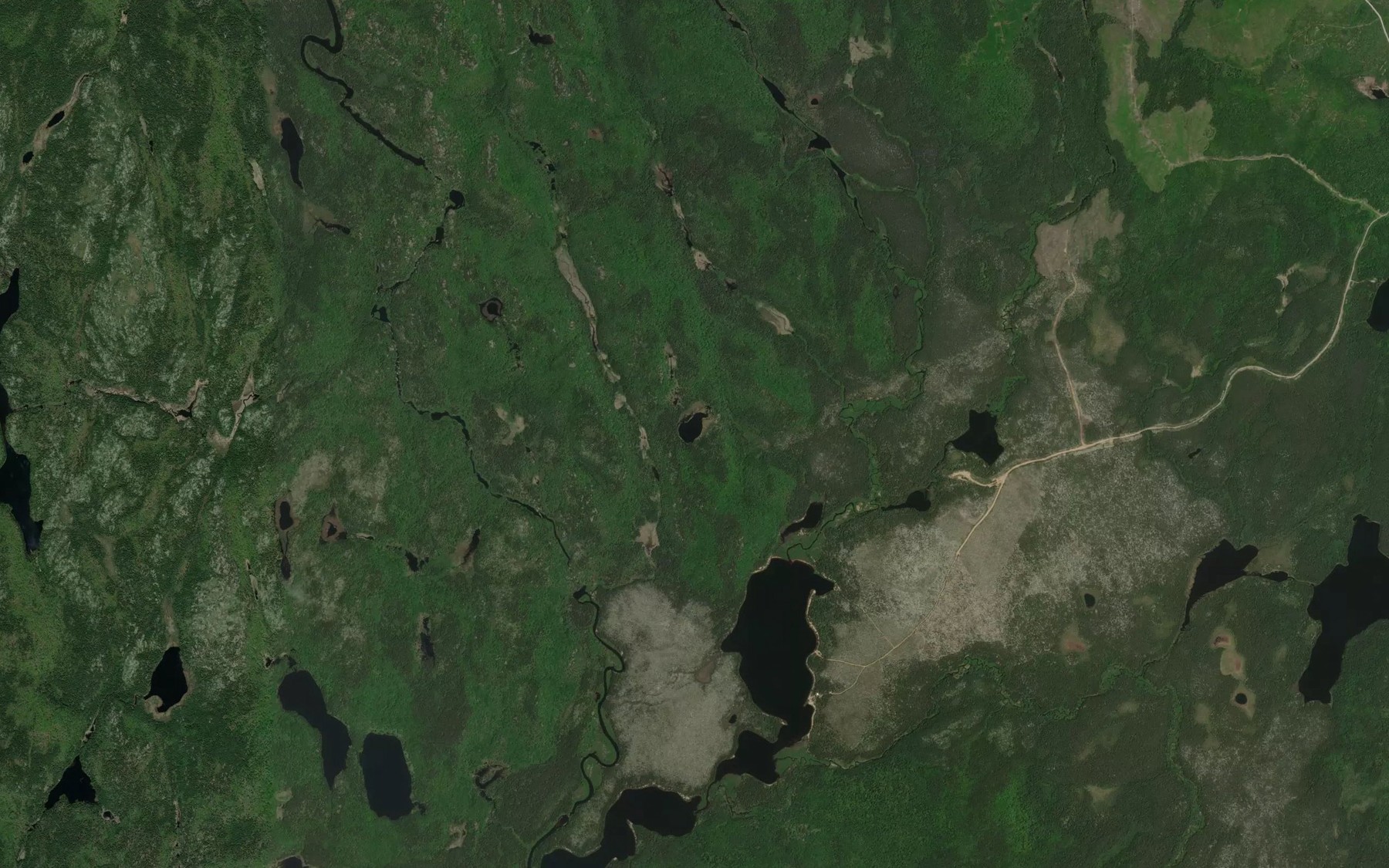 Satellite map of the Lac du Morillon