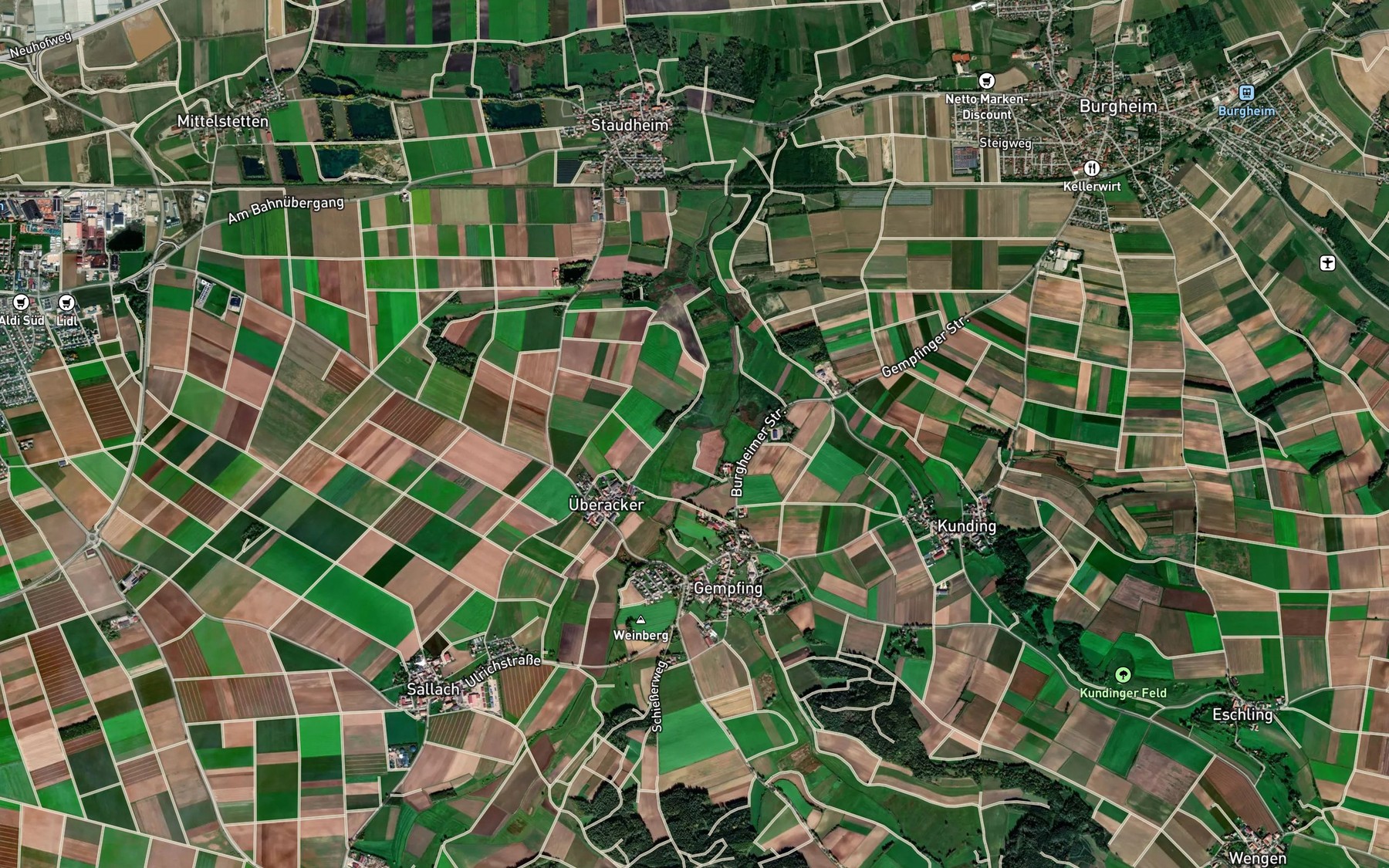 Satellite map of the Muhlbach