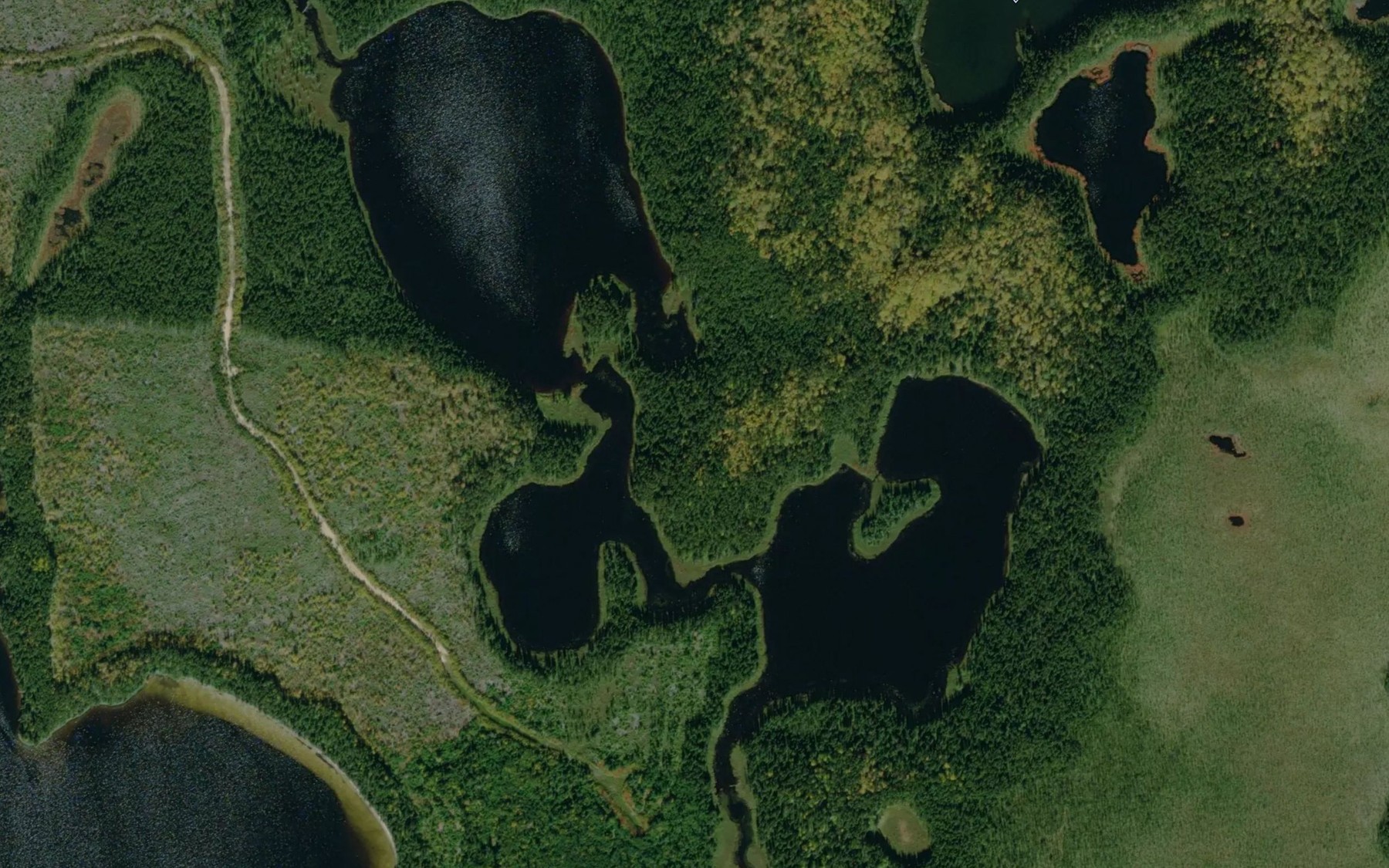 Satellite map of the Lac Frank