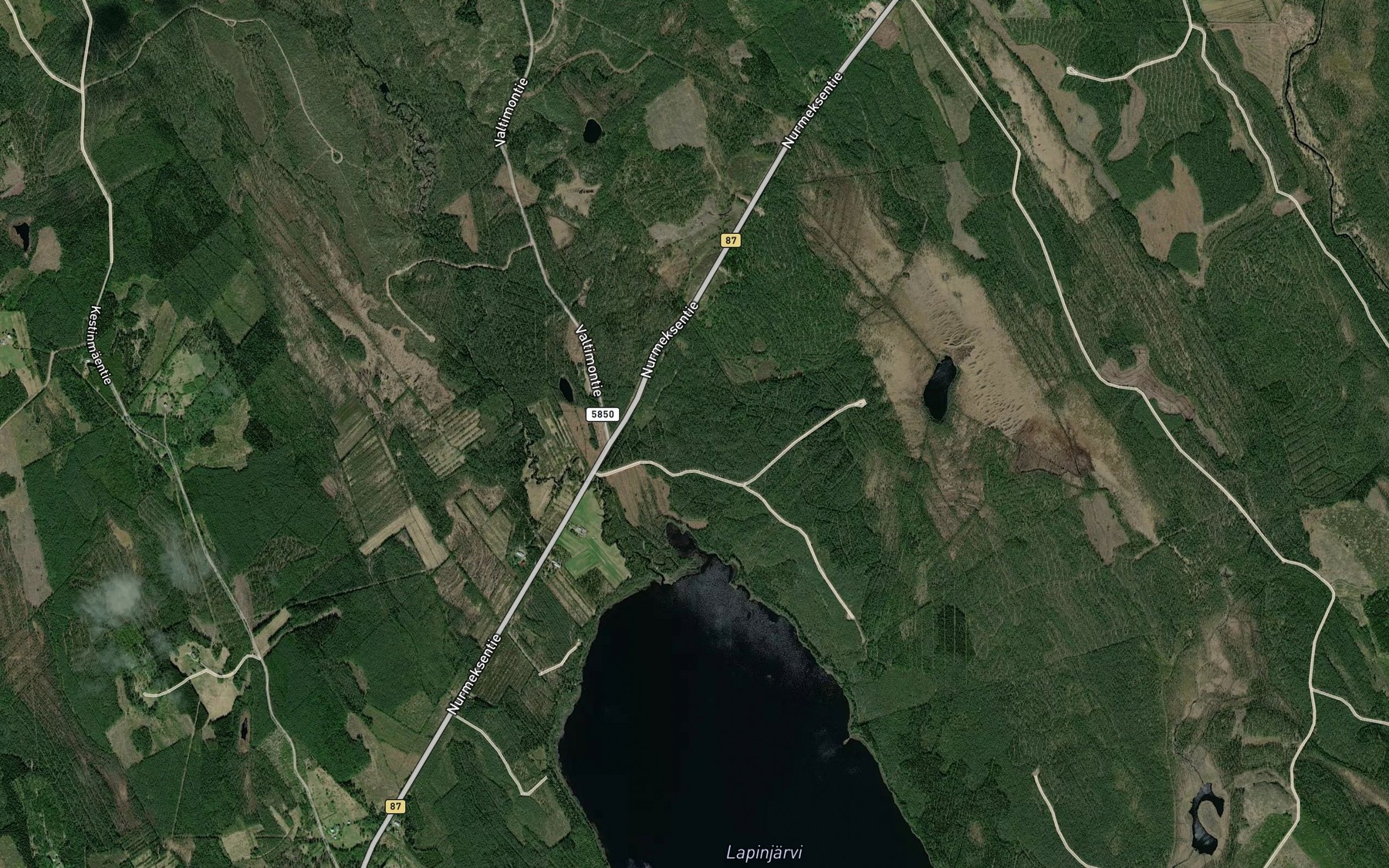 Satellite map of the Lapinjarvi