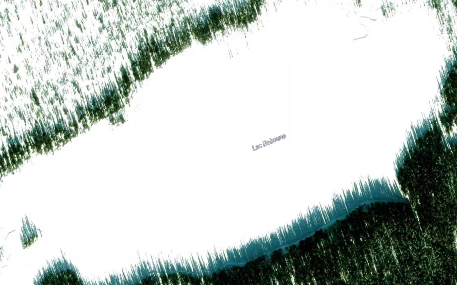 Satellite map of the Lac Baboune