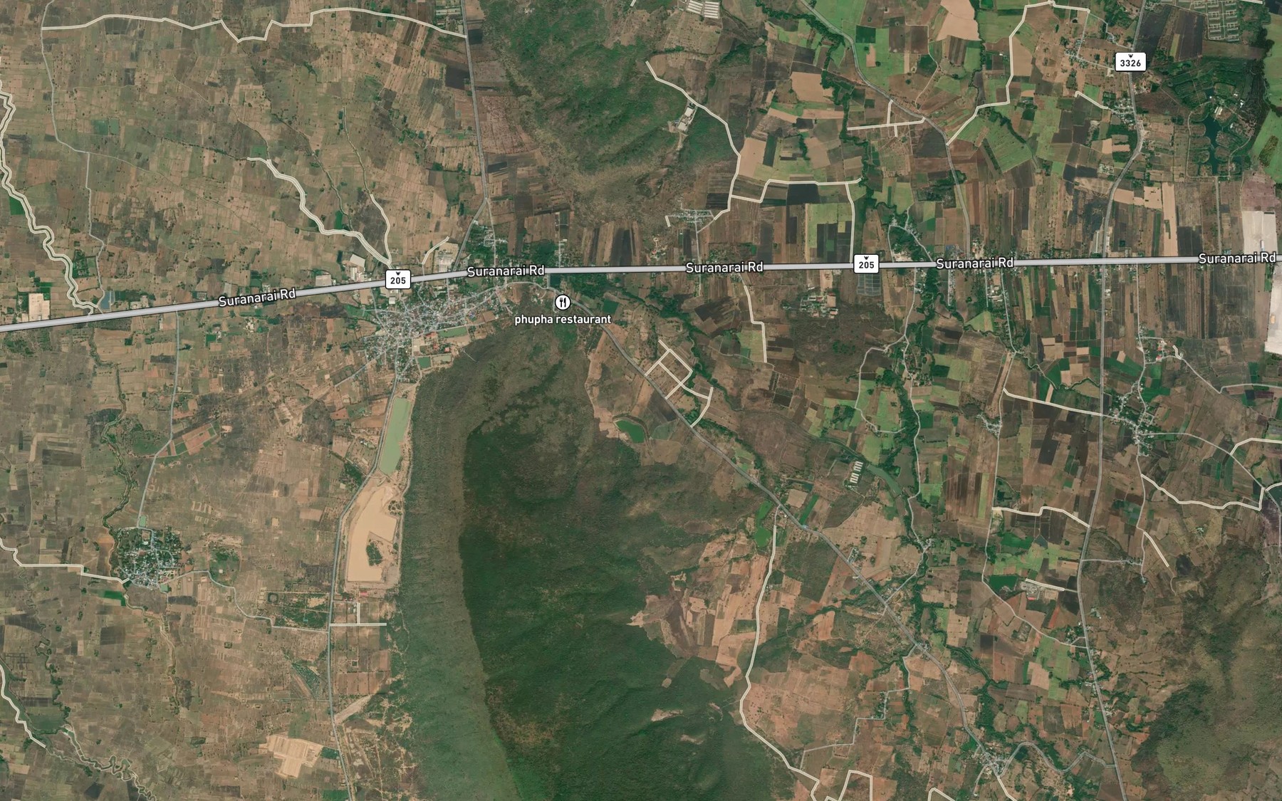 Satellite map of the Ang Kep Nam Kung Nong Takhong