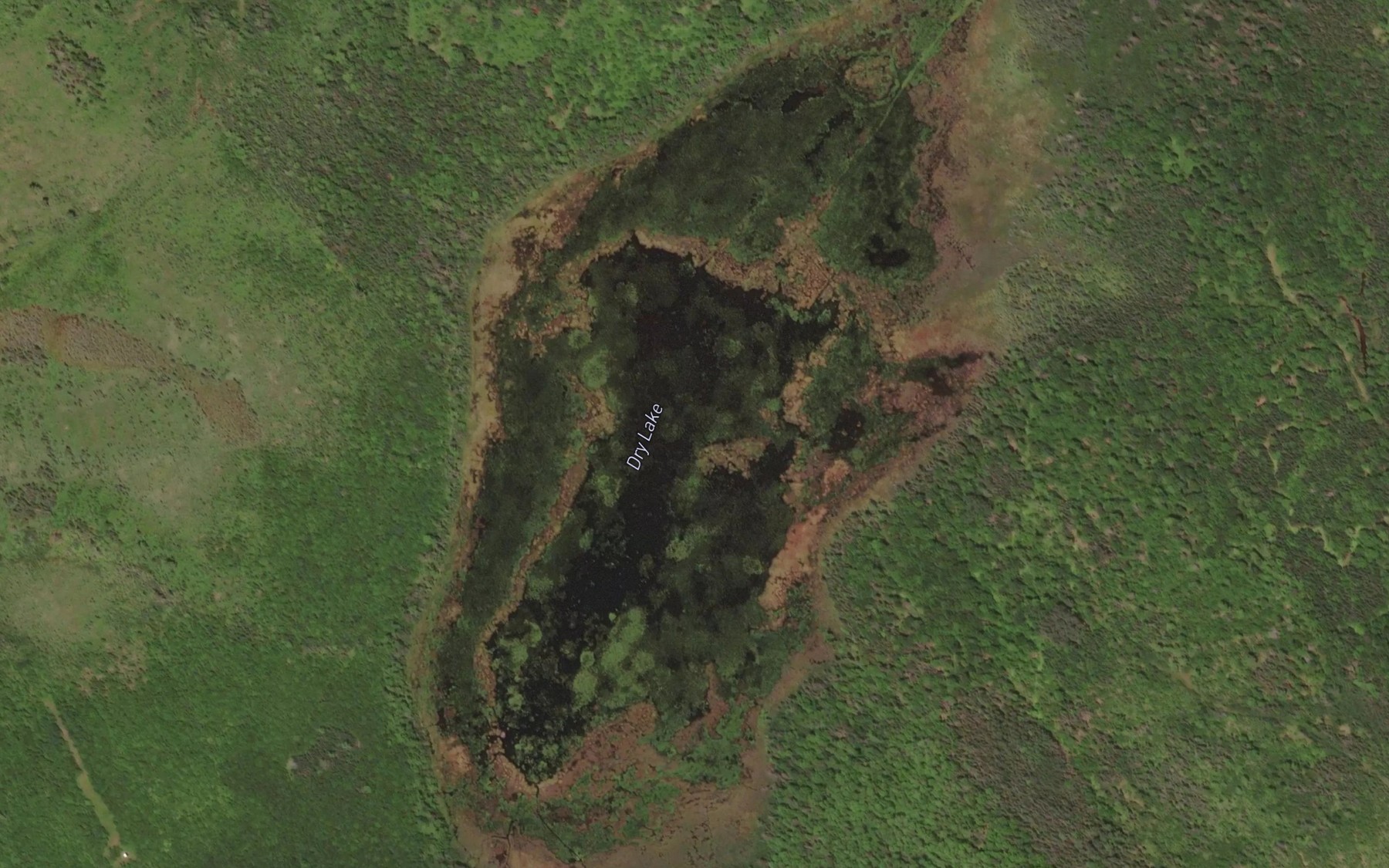Satellite map of the Dry Lake