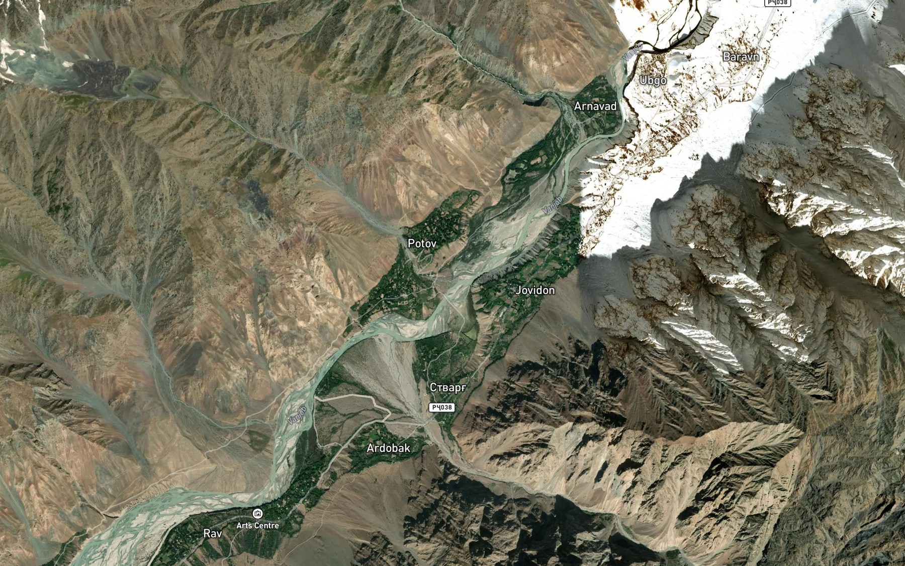 Satellite map of the Potov