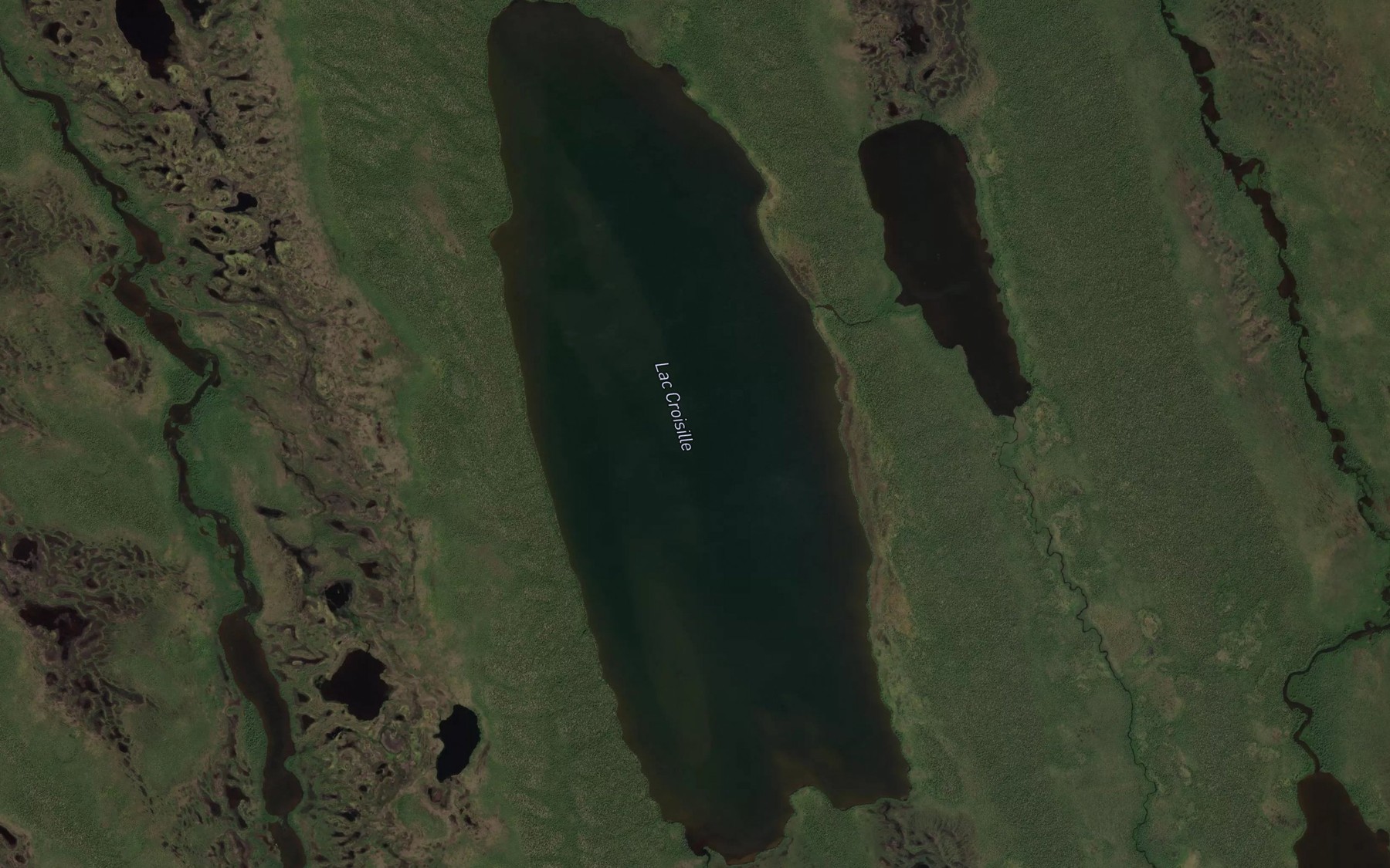 Satellite map of the Lac Croisille