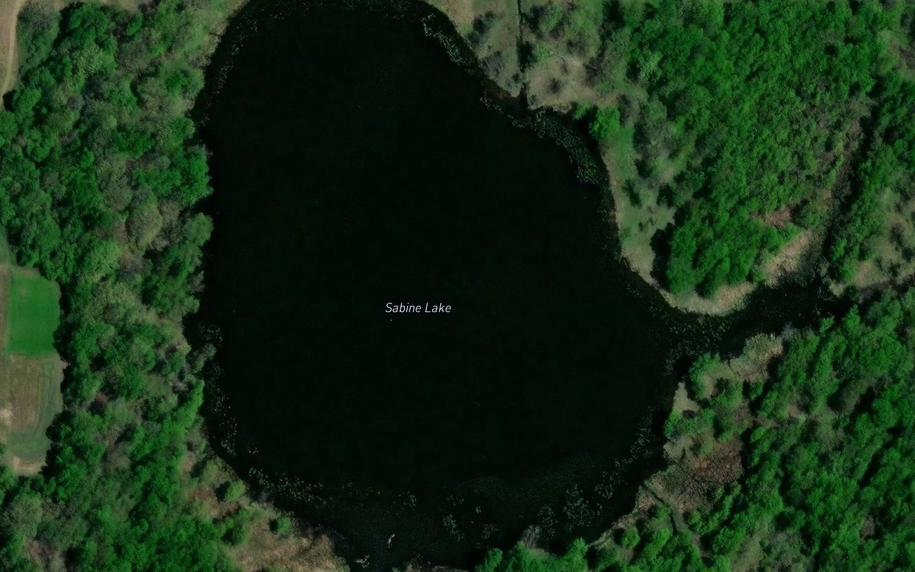 Satellite map of the Sabine Lake