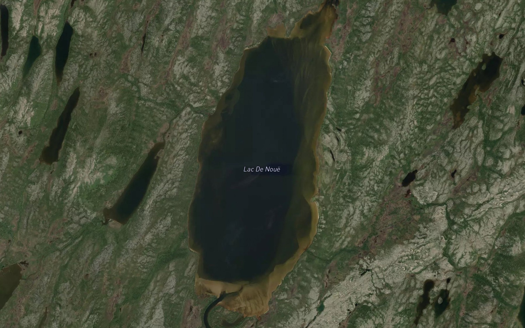 Satellite map of the Lac De Noue