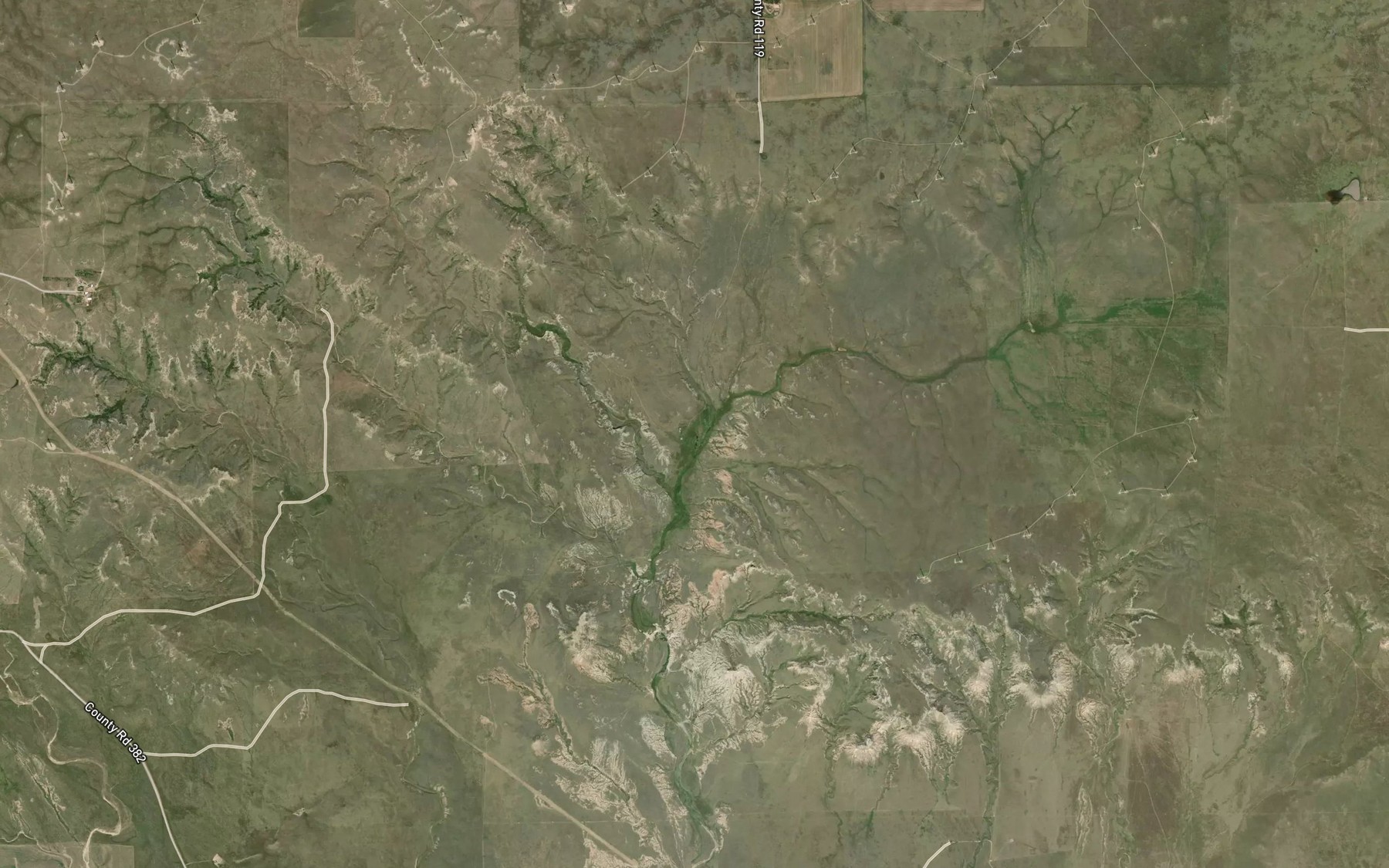 Satellite map of the Dolan Spring