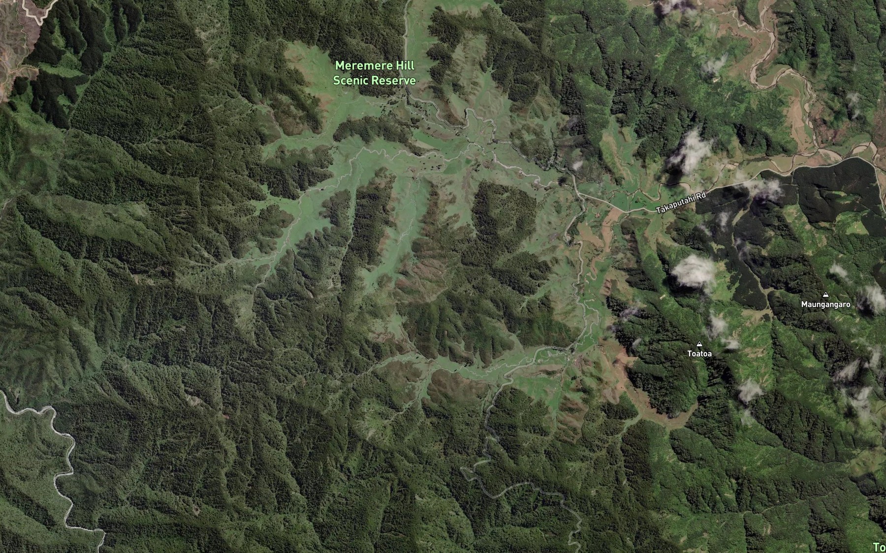 Satellite map of the Papamoa Stream