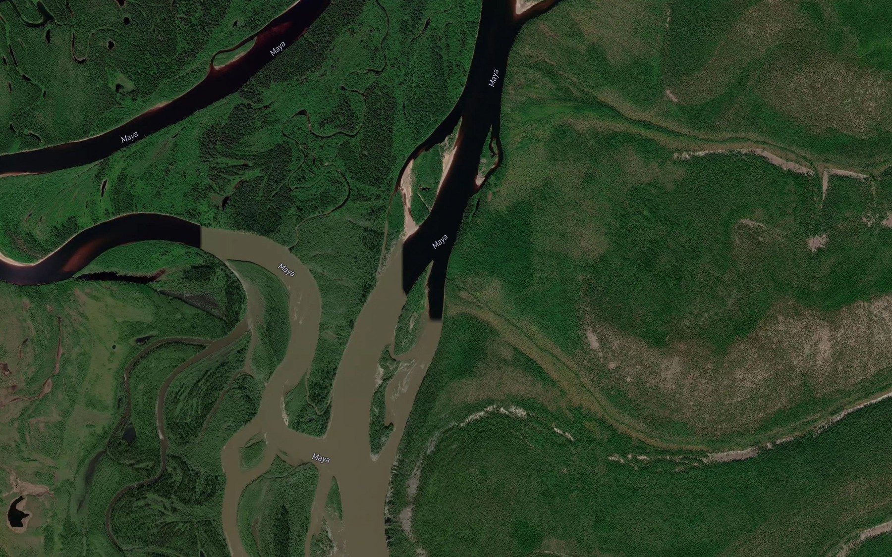 Satellite map of the Verkhnyaya Nalbini