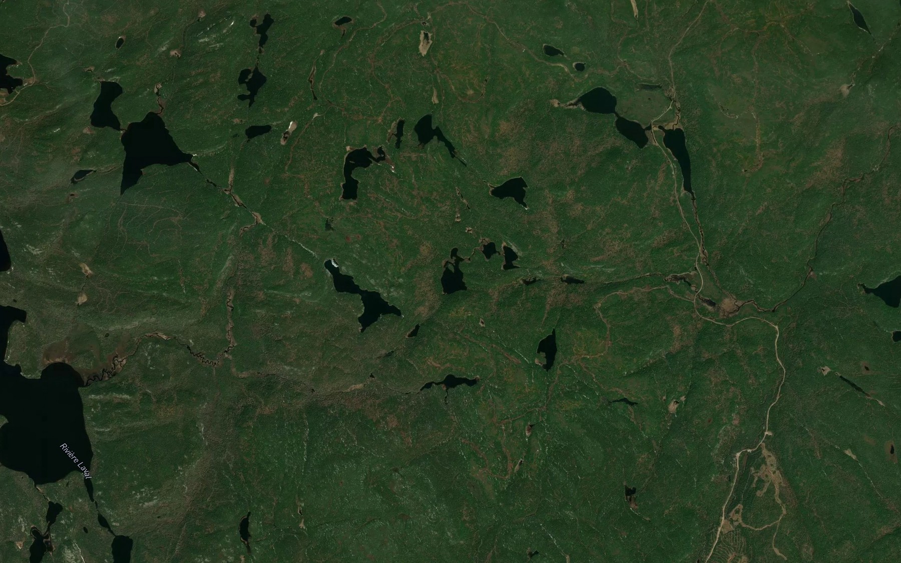 Satellite map of the Lac Len