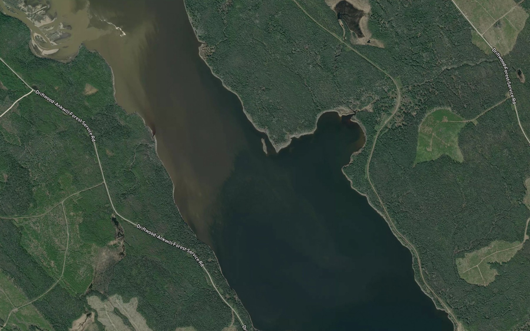 Satellite map of the Tsaykut Bay