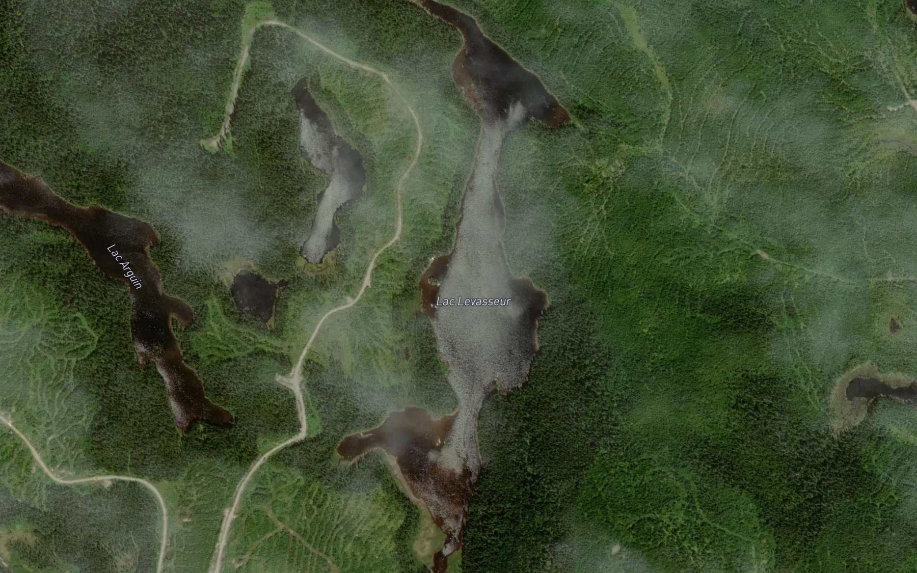 Satellite map of the Lac Levasseur