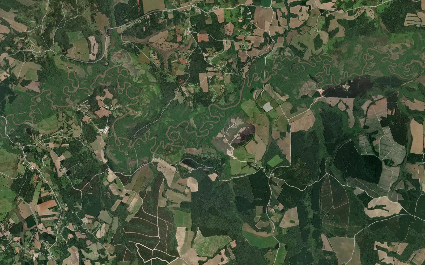 Satellite map of the Ribeirao Pereira