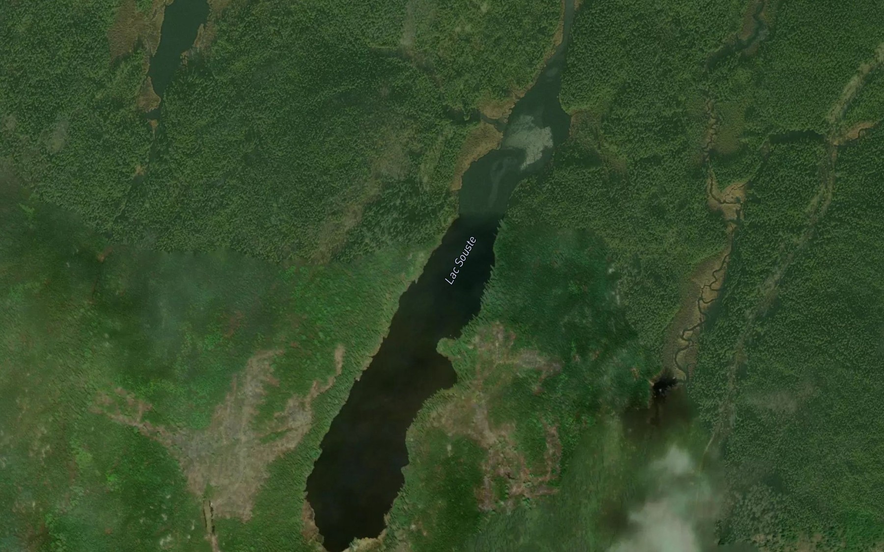 Satellite map of the Lac Souste