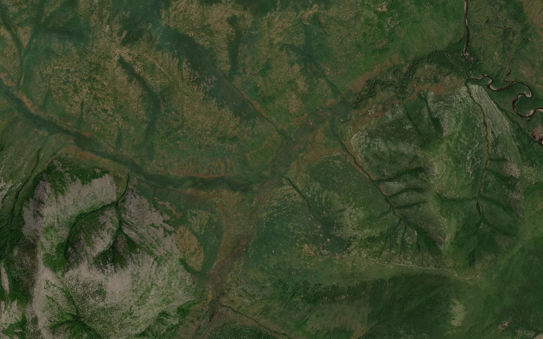 Satellite map of the Levyy Sulakchan