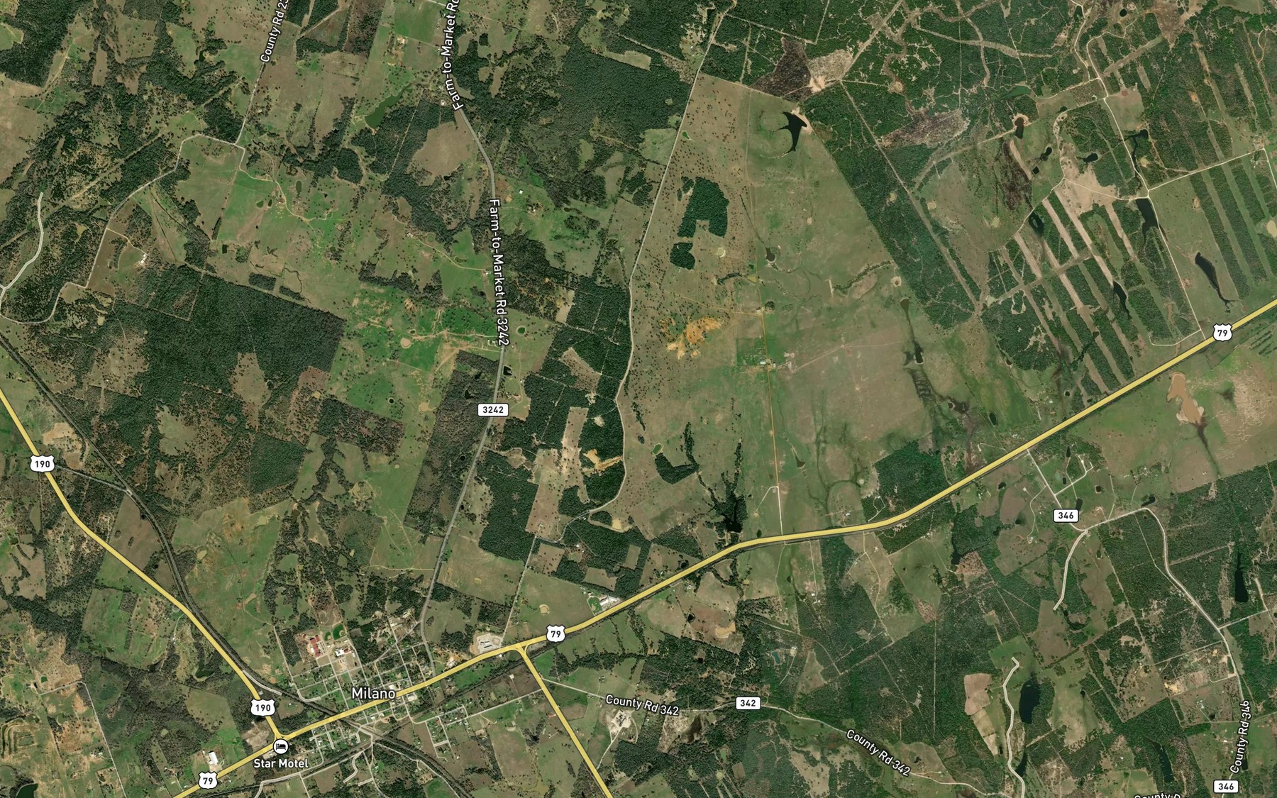 Satellite map of the Jakes Spring