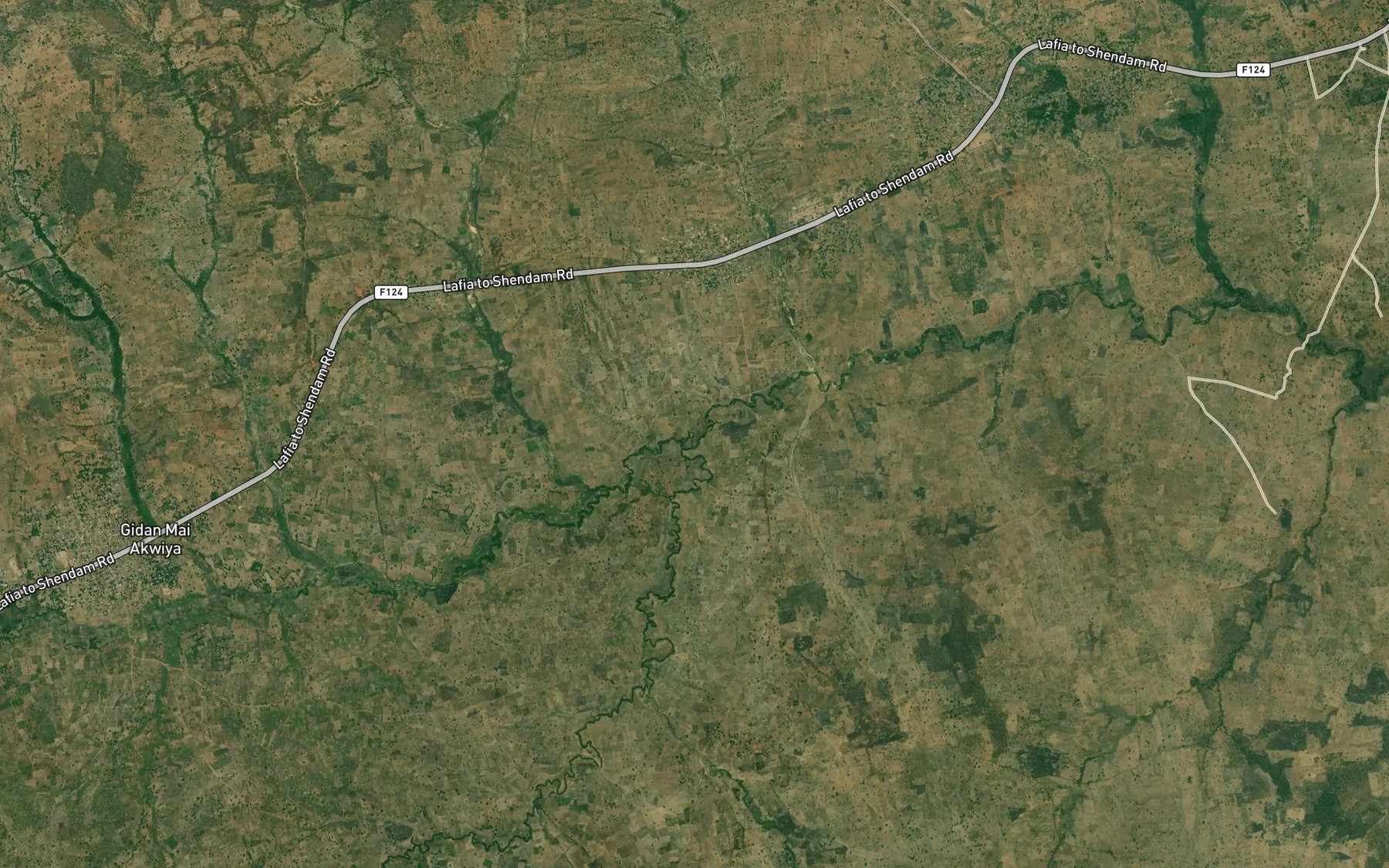 Satellite map of the RiverSendem