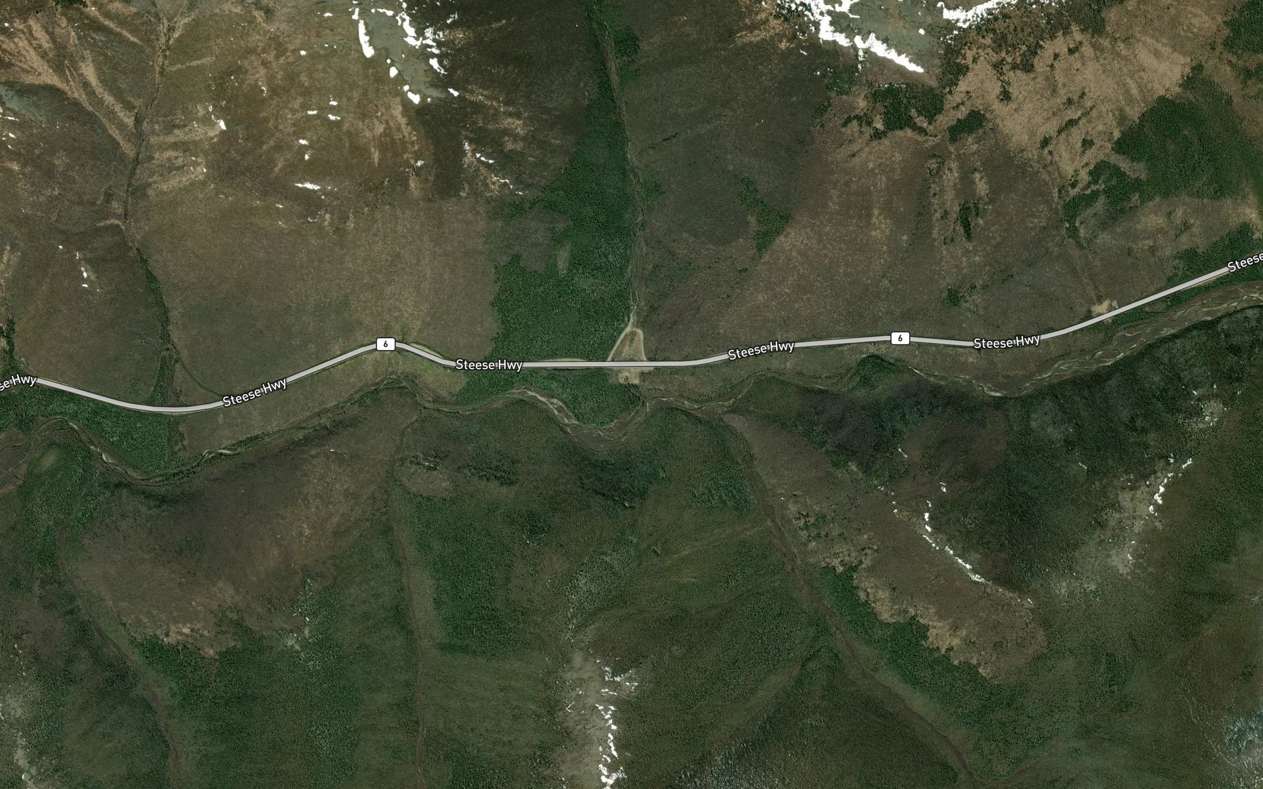 Satellite map of the Idaho Creek