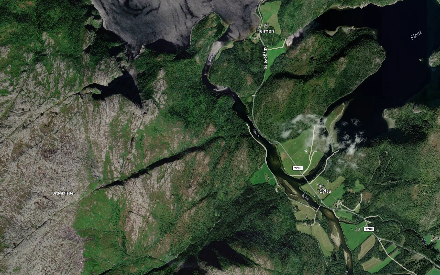 Satellite map of the Kalabekken