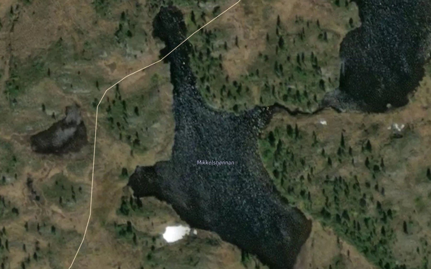 Satellite map of the Mikkelstjonnan