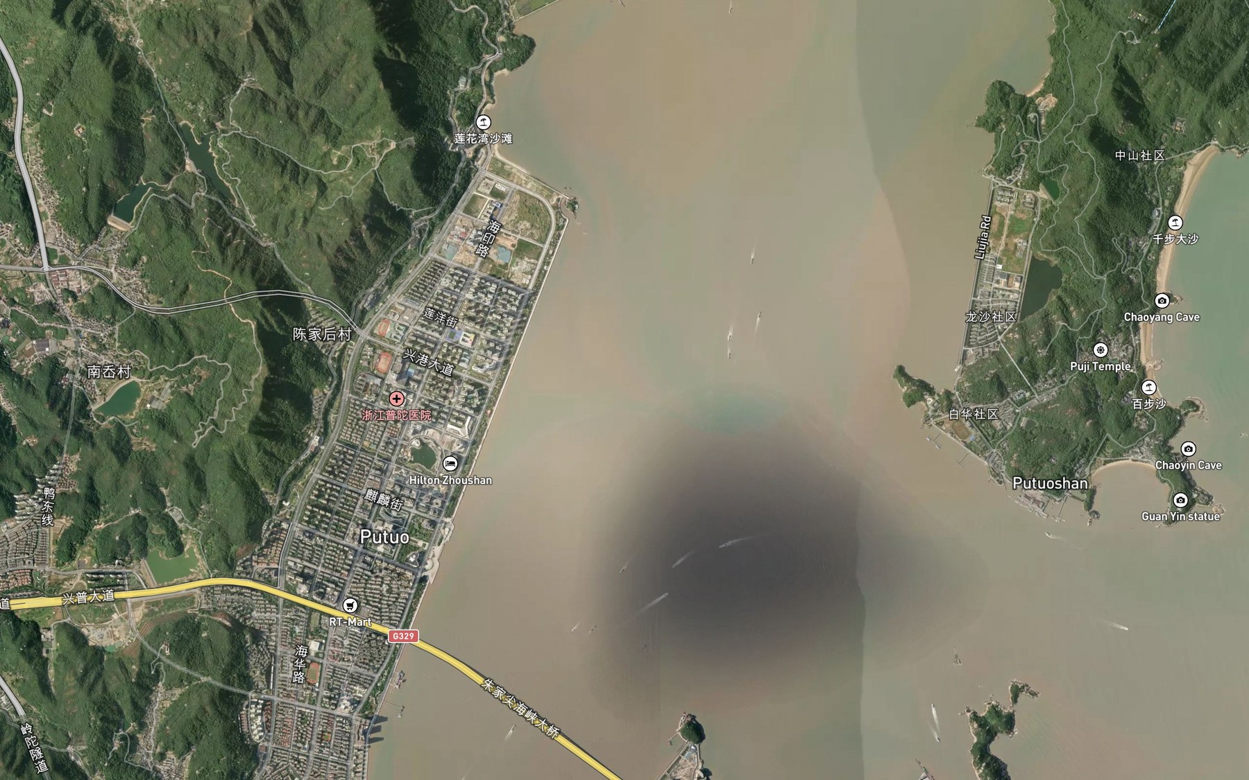 Satellite map of the Lianhua Yang